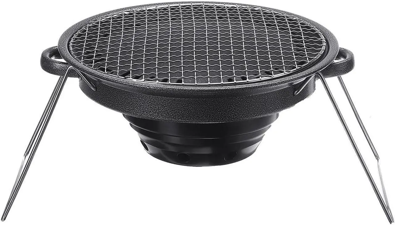 Alt view image 3 of 5 - 30CM Non-stick Samgyupsal Samgyeopsal Korean Grill Pan Heating Stove Barbecue BBQ