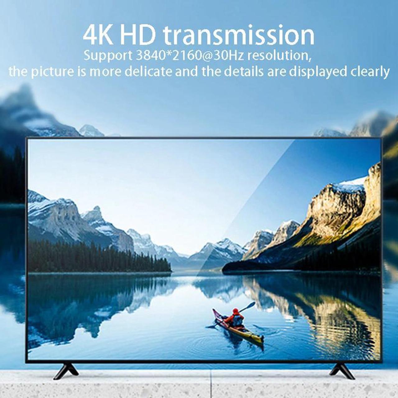 Alt view image 4 of 5 - KVM Switcher 8 Ports -Compatible 4K HD Video Switch 8 In 1 Out KVM Switcher