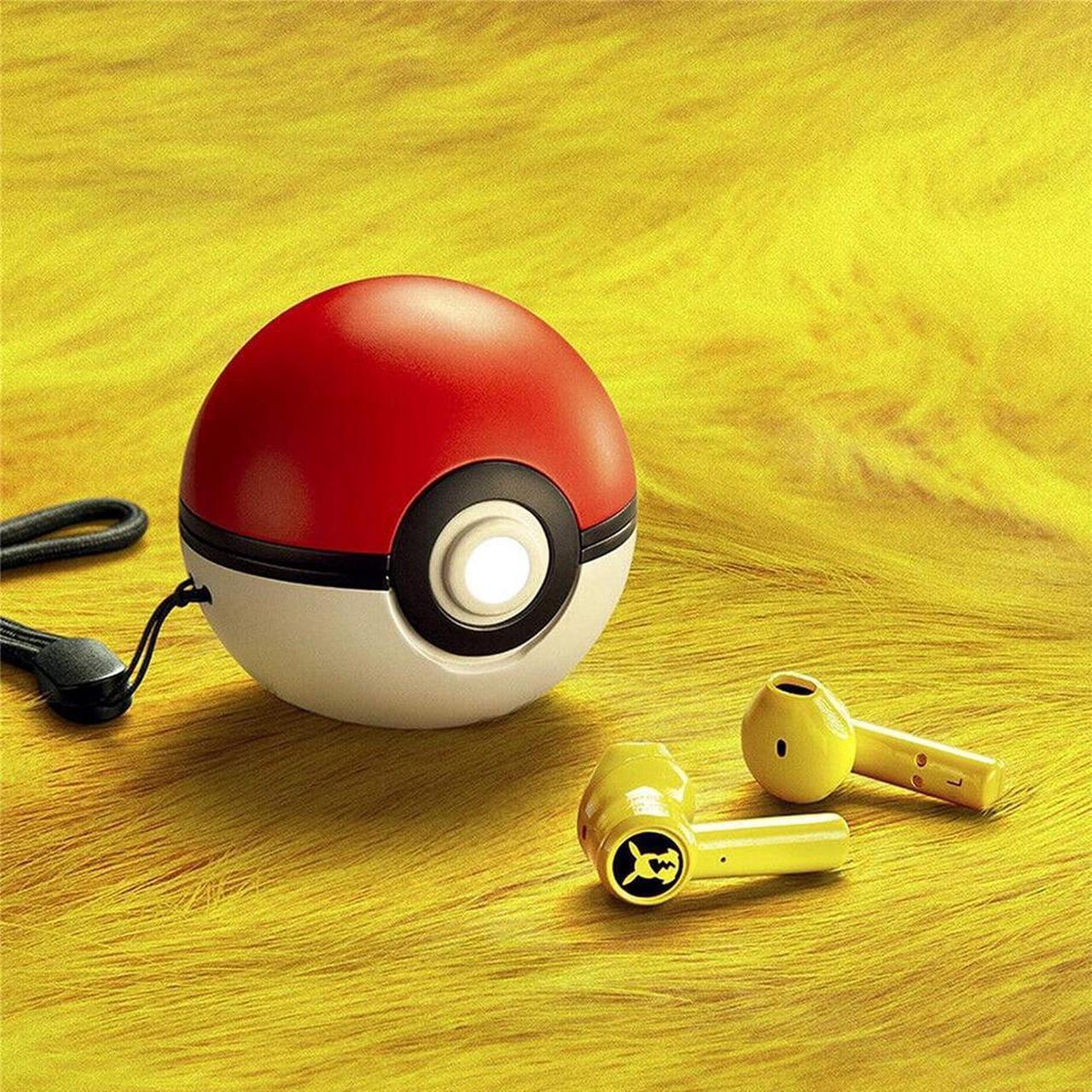 Alt view image 4 of 5 - Gaming Earbuds Bluetooth Headset-Pikachu Earphones Wireless Headphones TWS Touch Control Pokeball Charging Compartment