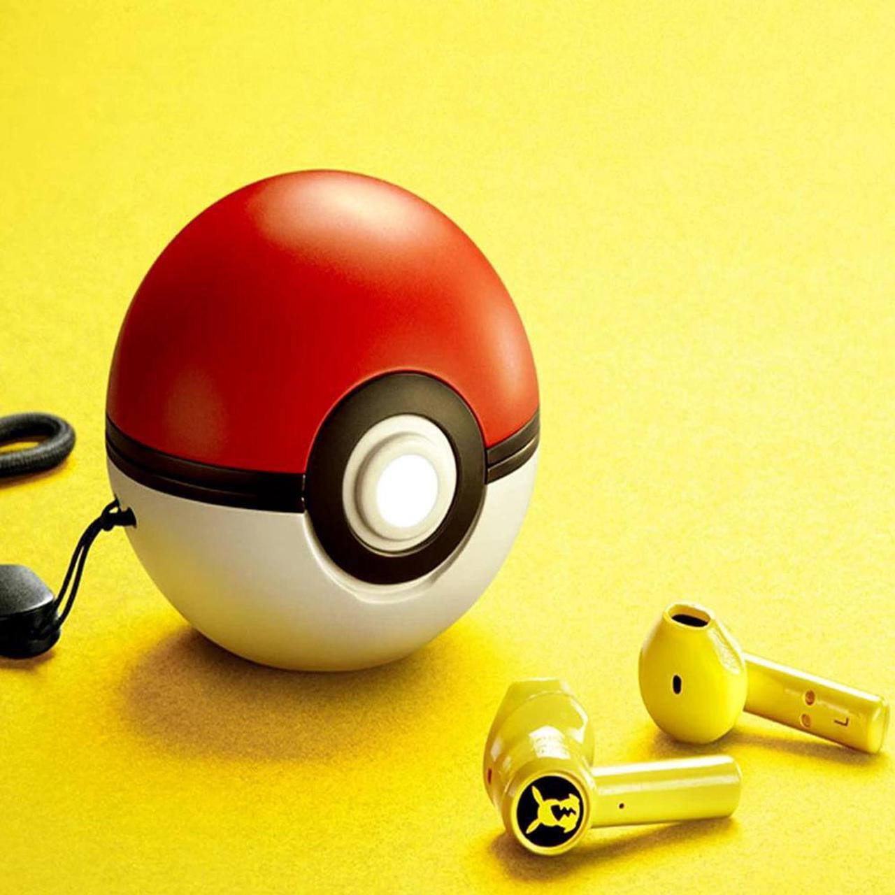 Alt view image 3 of 5 - Gaming Earbuds Bluetooth Headset-Pikachu Earphones Wireless Headphones TWS Touch Control Pokeball Charging Compartment
