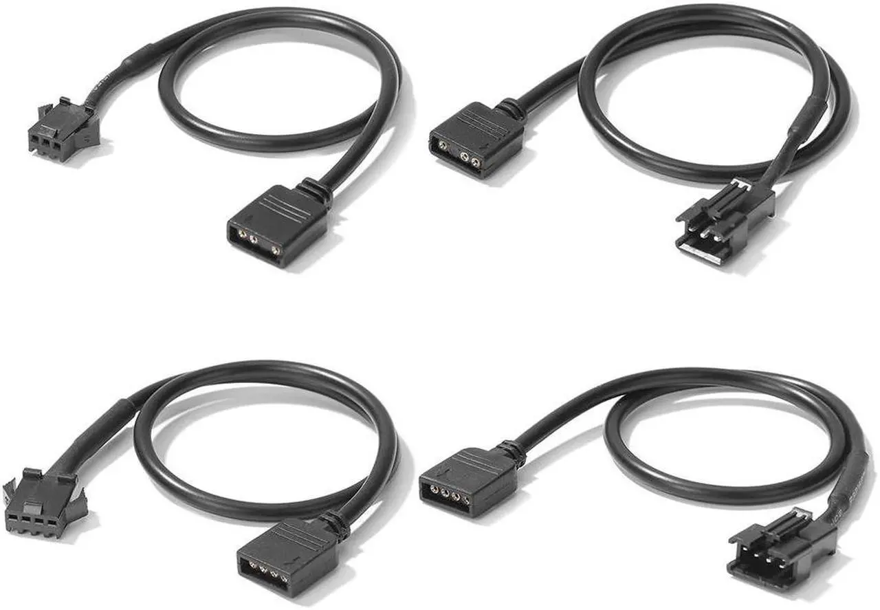 Alt view image 5 of 5 - 5V 3 Pin / 12V 4 Pin 30cm Motherboard RGB Adapter Conversion Cable for PC Computer LED Light Strip SM Wire Line