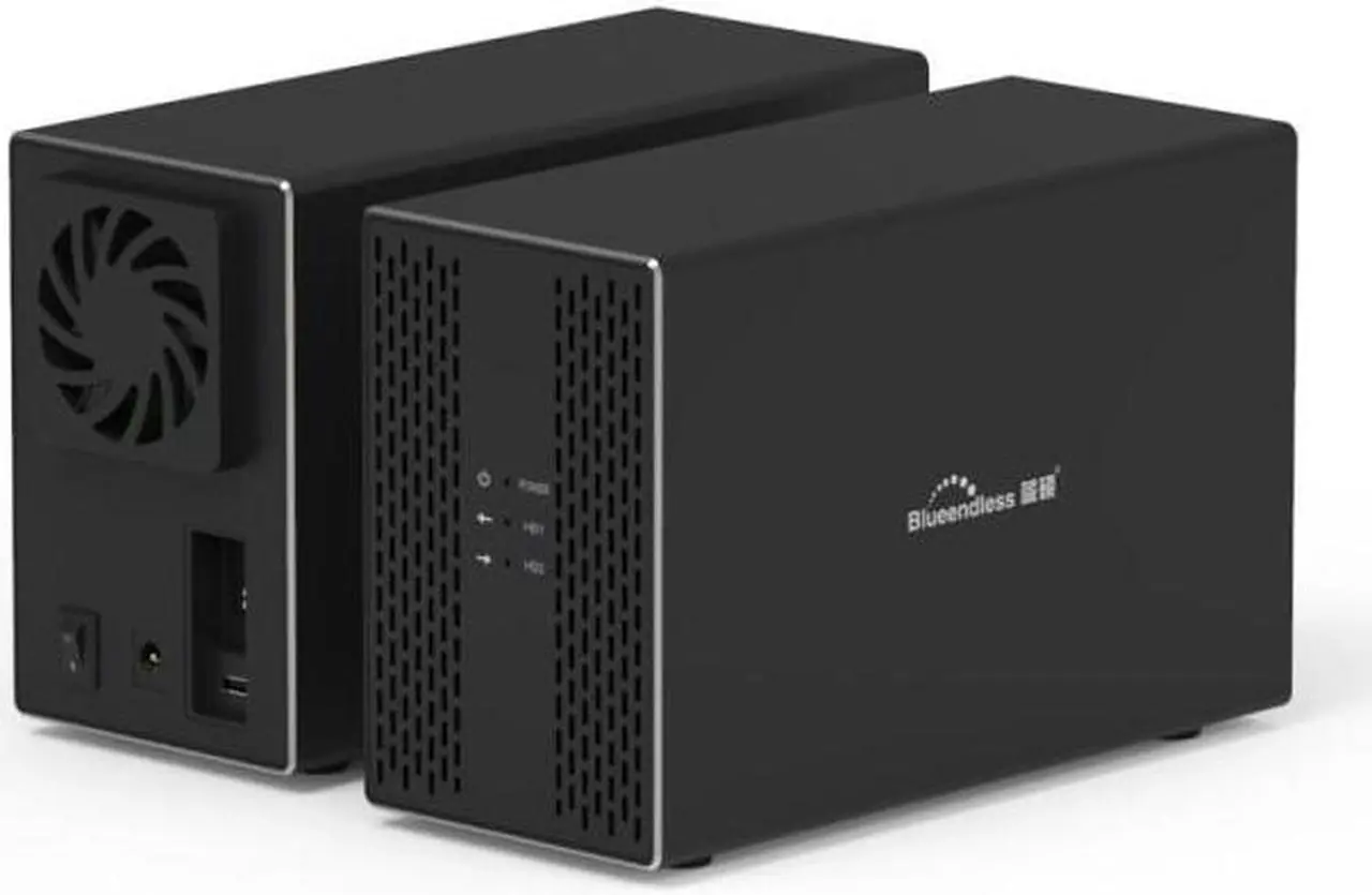 Main image of 2.5 Dual hdd enclosure with raid Array Cabinet m 2 sata Hard Disk Array with RAID Function USB3.1 Type C Disk Array Box 2 Bay