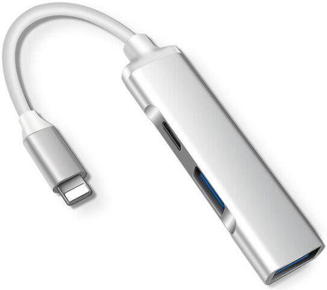 Main image of for Apple to USB 3.0 USB Hub 3.0 USB  Adapter For iPhone iPad iOS Lightning to USB Hub 3.0 With  Lightning Charging Port