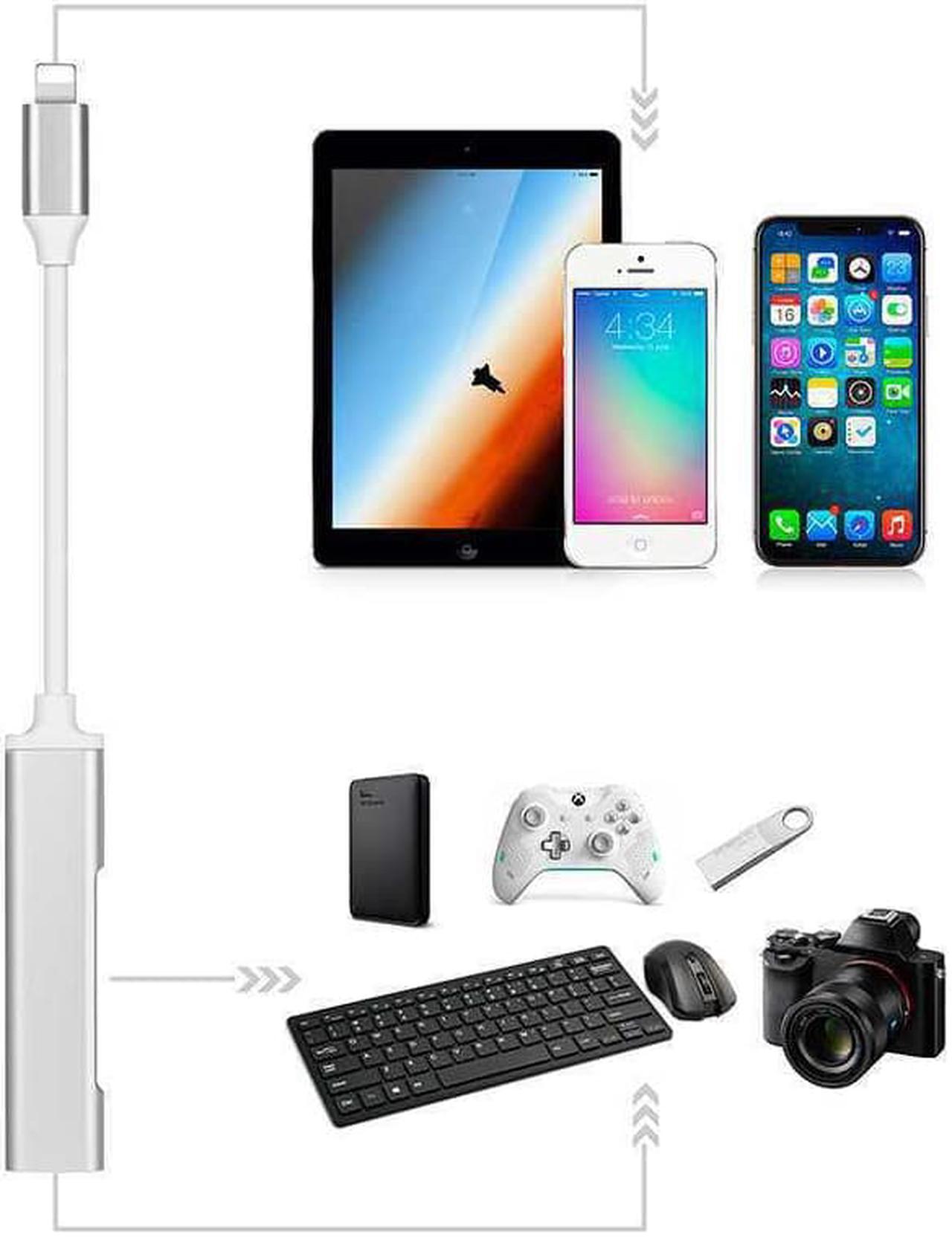 Alt view image 4 of 5 - for Apple to USB 3.0 USB Hub 3.0 USB  Adapter For iPhone iPad iOS Lightning to USB Hub 3.0 With  Lightning Charging Port