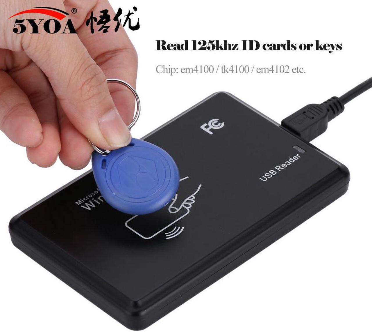 Alt view image 3 of 5 - 125KHz 13.56MHz RFID Reader USB Proximity Sensor Smart Card Reader no drive issuing device USB for Access Control(13.56mhz Reader)