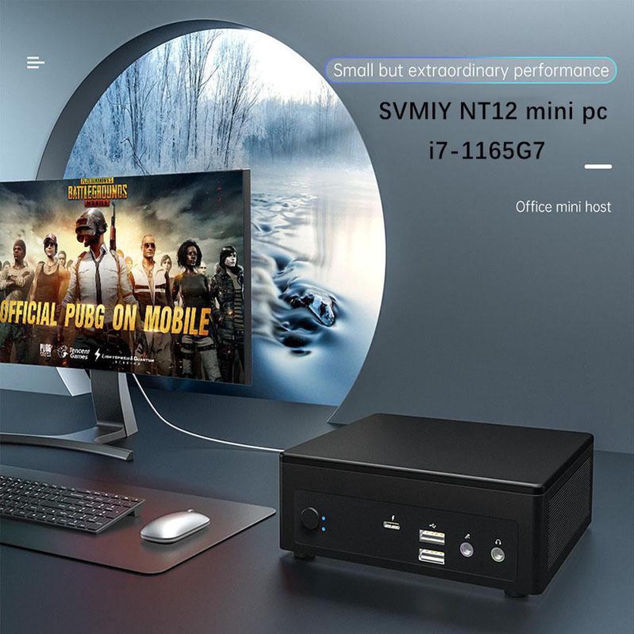 NT12 T1 Mini pc Intel Core i7 1165G7 i5 Windows 10 11 16GB RAM Linux Desktop Computer Mine minipc micro pc system unit