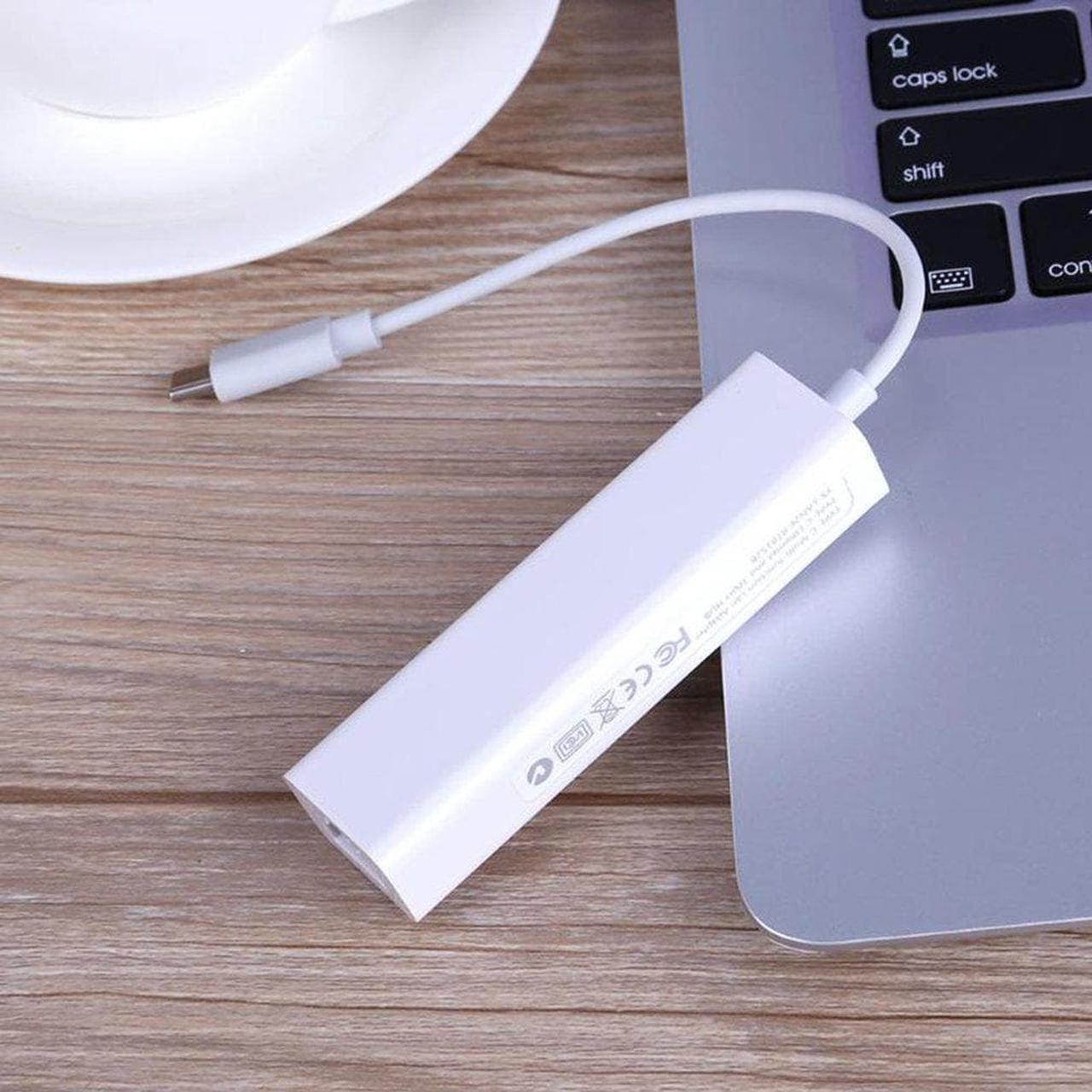 Alt view image 4 of 5 - 2021 NEW USB 3.1 HUB Type C to USB Splitter RJ45 Ethernet Lan Adapter Hub Thunderbolt 3 USB-C Dock Adapter For Macbook PC