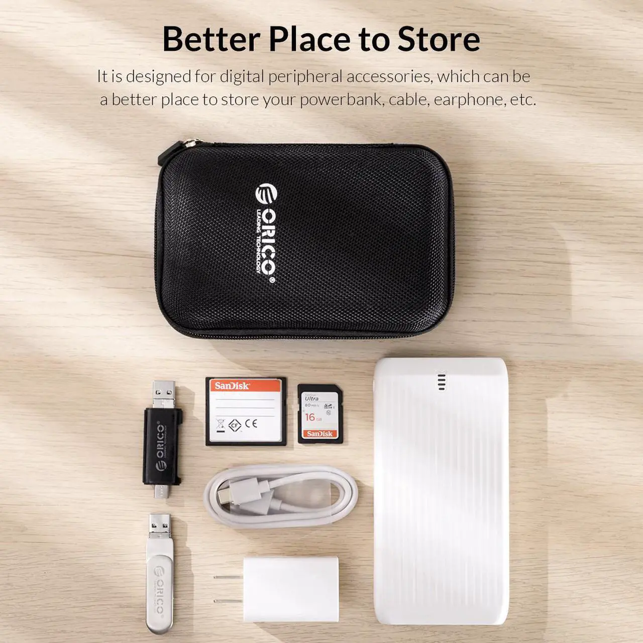 Alt view image 4 of 5 - 2.5 Inch HDD Box Bag Case Portable Hard Drive Bag for External Portable HDD hdd box case storage Protection Black/Red/Blue