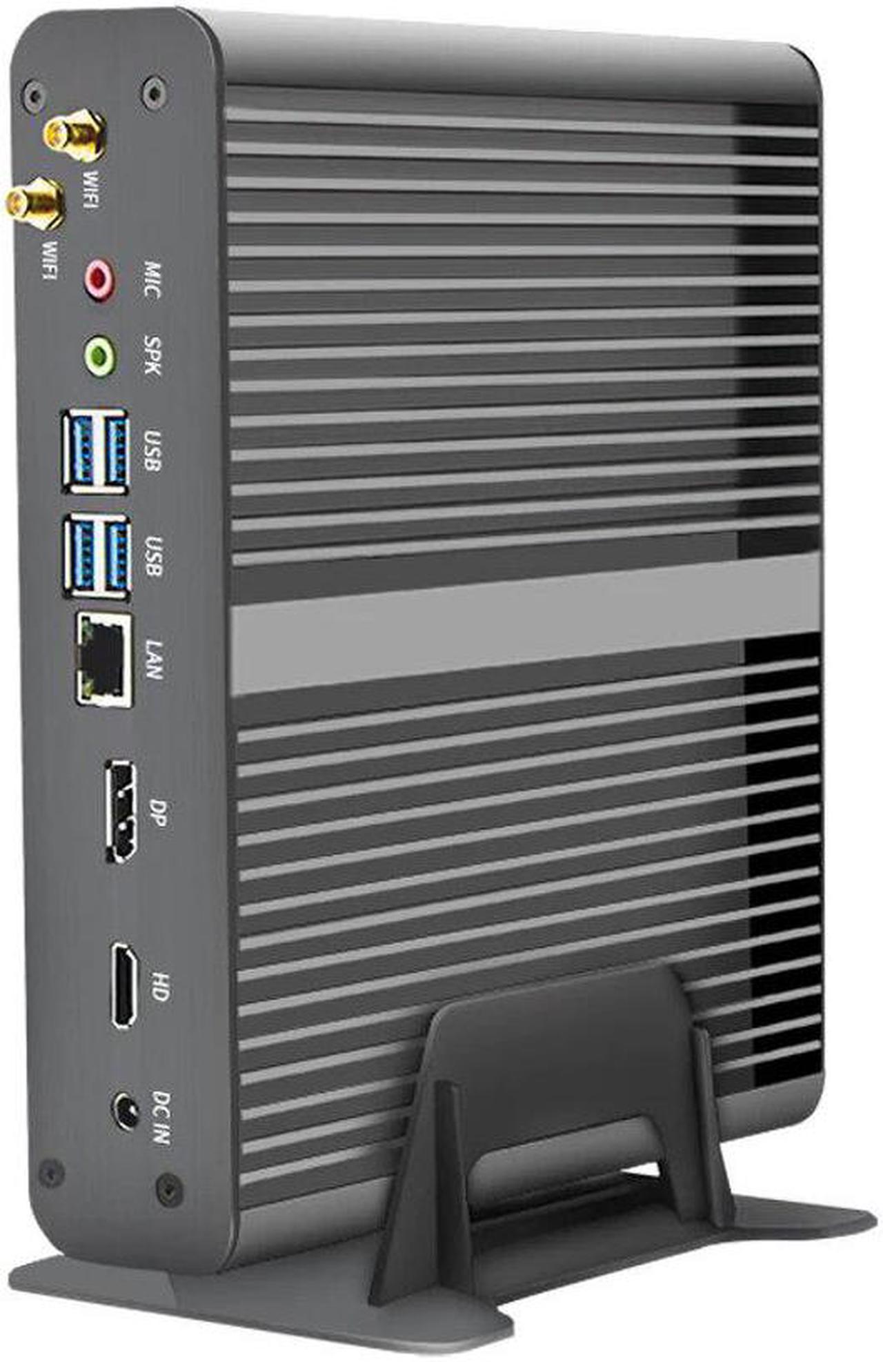 11th Gen Fanless Mini PC Intel Core i7 1165G7 10710U Gaming PC Micro Mini Desktop Computer NUC 4K HTPC 2DDR4 M.2 PCIe SSD