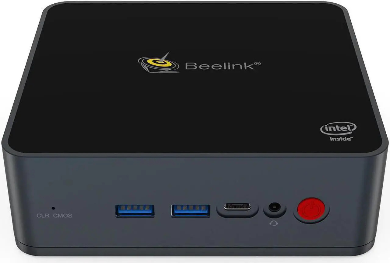 Main image of GK55 Mini PC  Celeron J4125 8GB DDR4 128GB/256GB SSD Windows 10, 4K UHD WIN10 Desktop, Dual Gigabit LAN Soft route