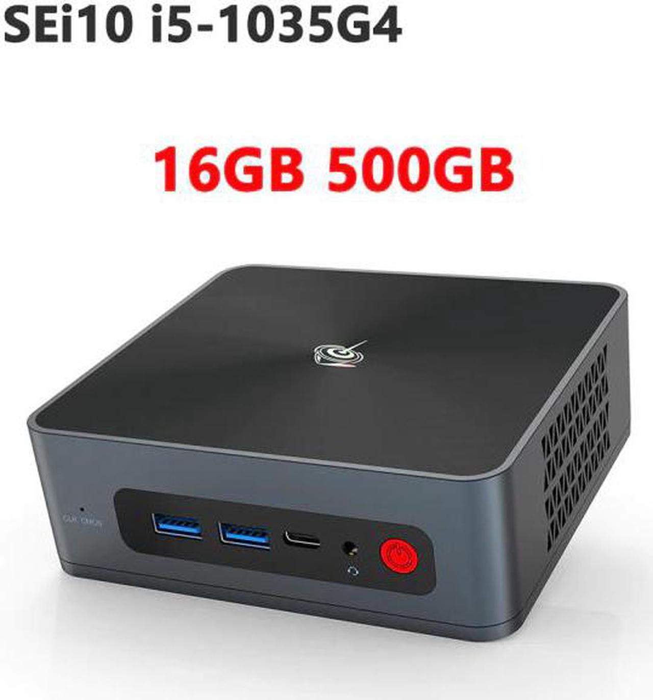 Beelink SEi10 MINI PC 10th Intel Core i5-1035G4 3.7GH 16GB DDR4 500GB NVME SSD WIFI 6 BT 5.0 WIN10 4K Gaming Computer