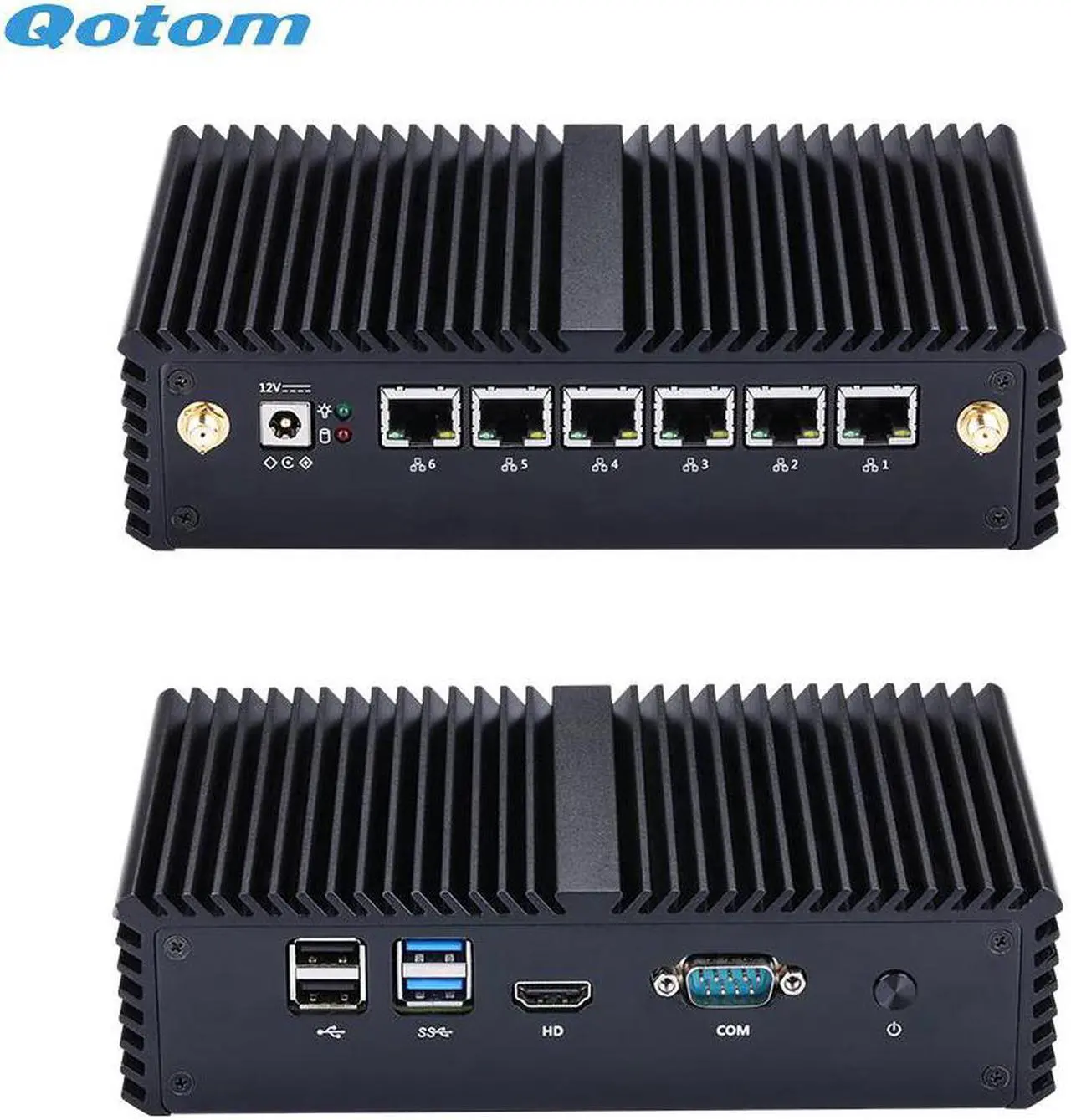 Main image of DIY Home Office Factory Router Firewall Running 24/7  Mini PC 6 LAN Core i5-6200U/7200U Processor Onboard