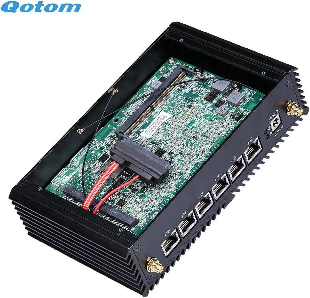 Alt view image 4 of 5 - DIY Home Office Factory Router Firewall Running 24/7  Mini PC 6 LAN Core i5-6200U/7200U Processor Onboard