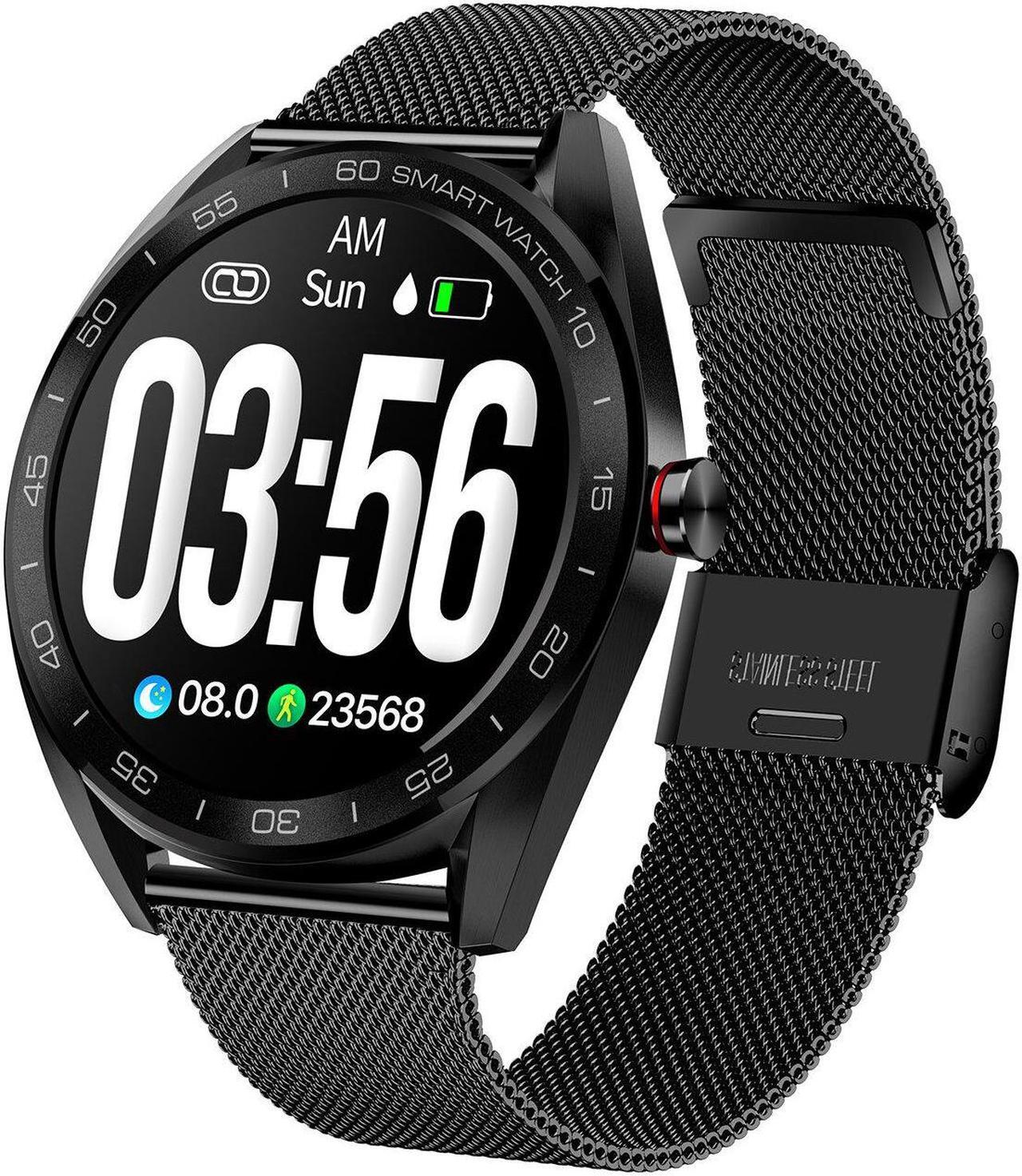 Alt view image 2 of 5 - K7 Full Touch Color Screen Smart Watch Multi Function Business Style HR and Blood Pressure Monitor Wristband