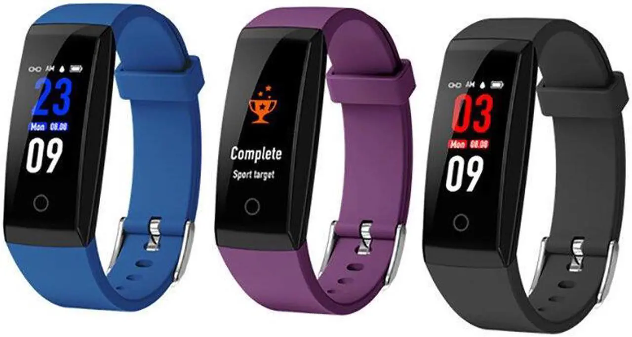 Alt view image 4 of 5 - W8 0.96" TFT Color Screen IP67 Waterproof Smart Watch Heart Rate Monitor Sport Smart Bracelet