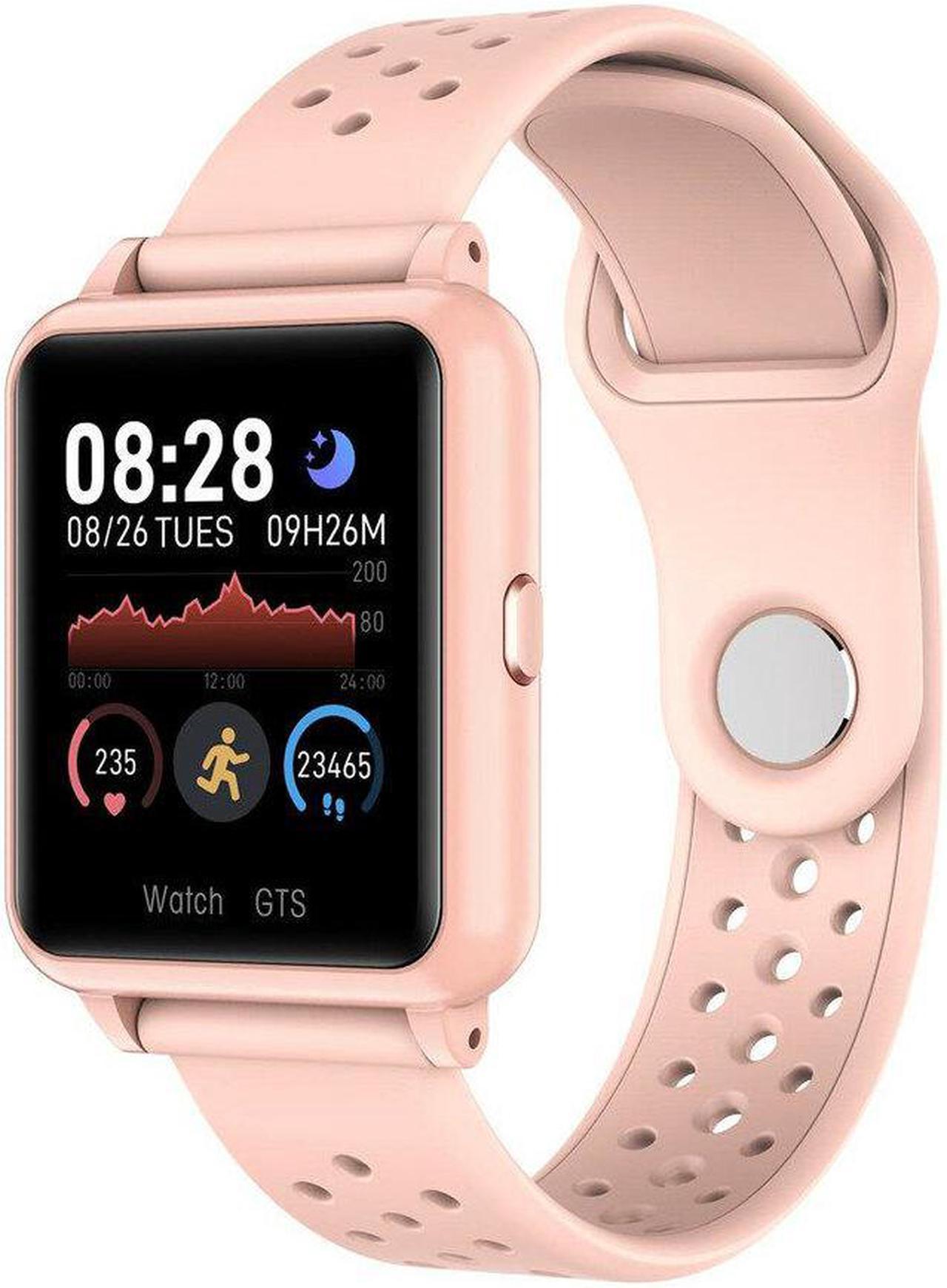 P8 Full Touch Screen Heart Rate Blood Pressure Oxygen Monitor bluetooth Music Smart Watch