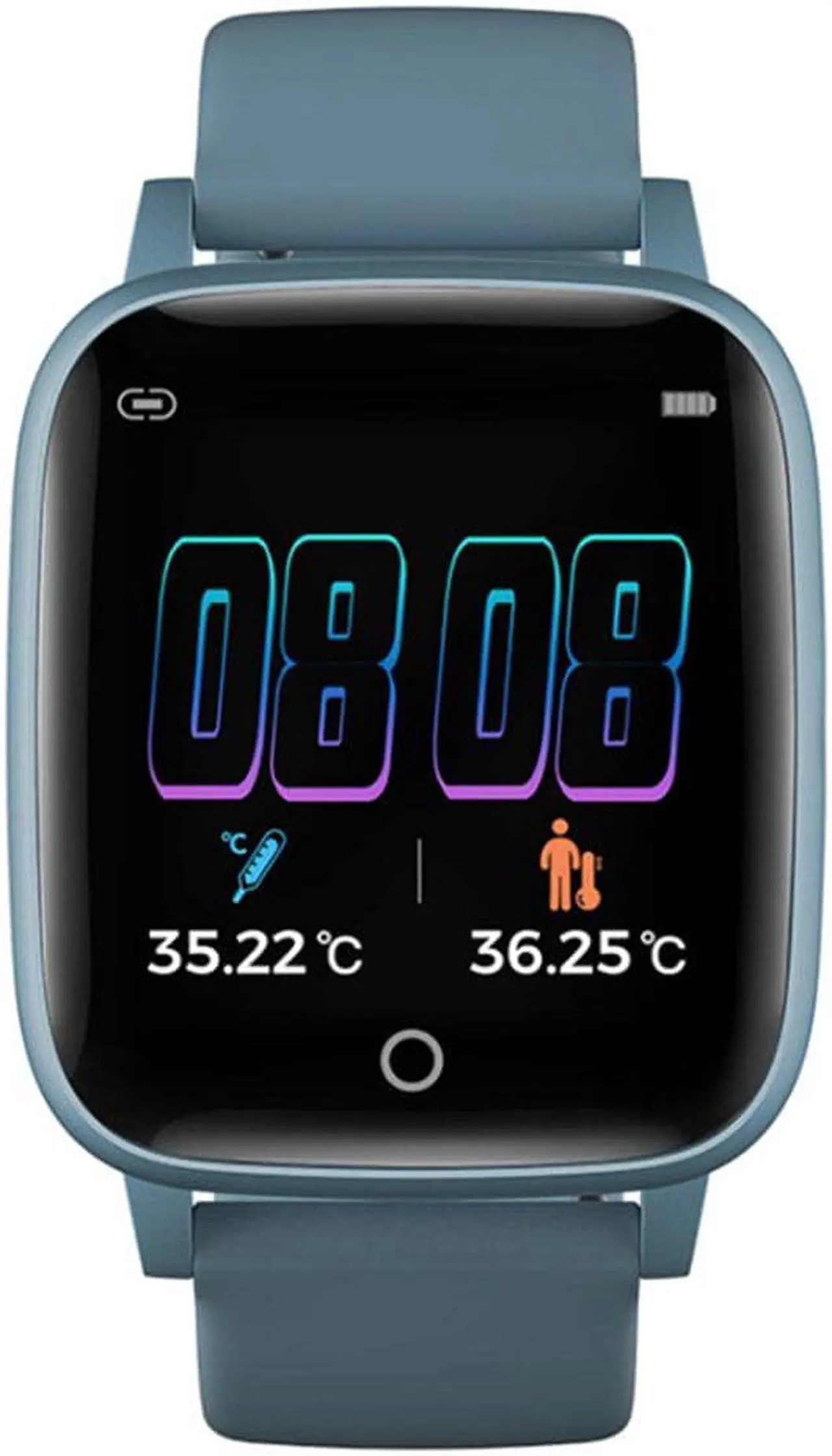 Alt view image 3 of 5 - T1 1.3 inch bluetooth 5.0 Temperature Measurement Wristband Health Fitness Tracker IP67 Waterproof Smart Watch