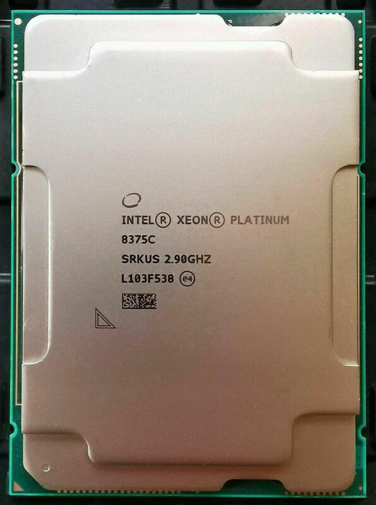 Main image of Intel Xeon Platinum 8375C CPU 32 Cores 2.9 GHz up to 3.5GHz 54MB 300W LGA4189 OEM Version, not ES or QS Version Accessories CPU