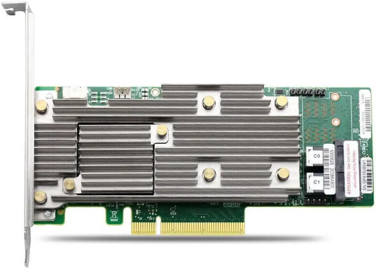 Alt view image 3 of 3 - Broadcom 05-50011-02 MegaRAID 9460-8i 12G SAS/SATA/NVMe Tri-Mode RAID Controller