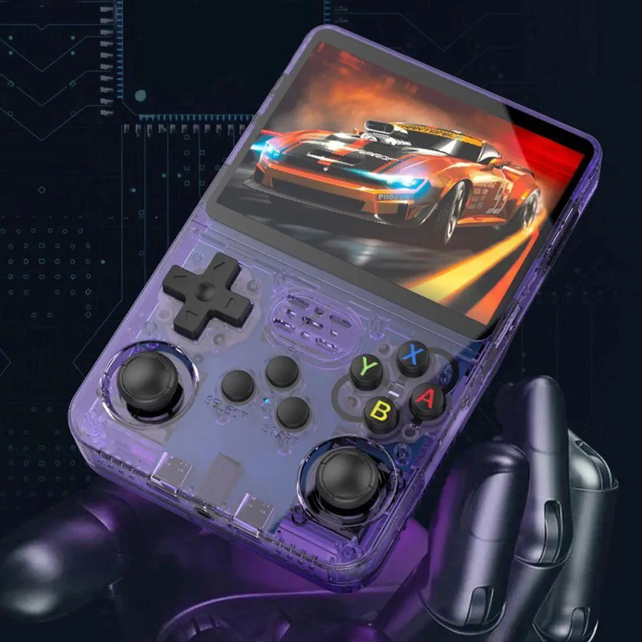 Main image of Nostalgic Handheld Game Machine IPS Screen Mini Game Console 3D Dual-System for Kids and Adults