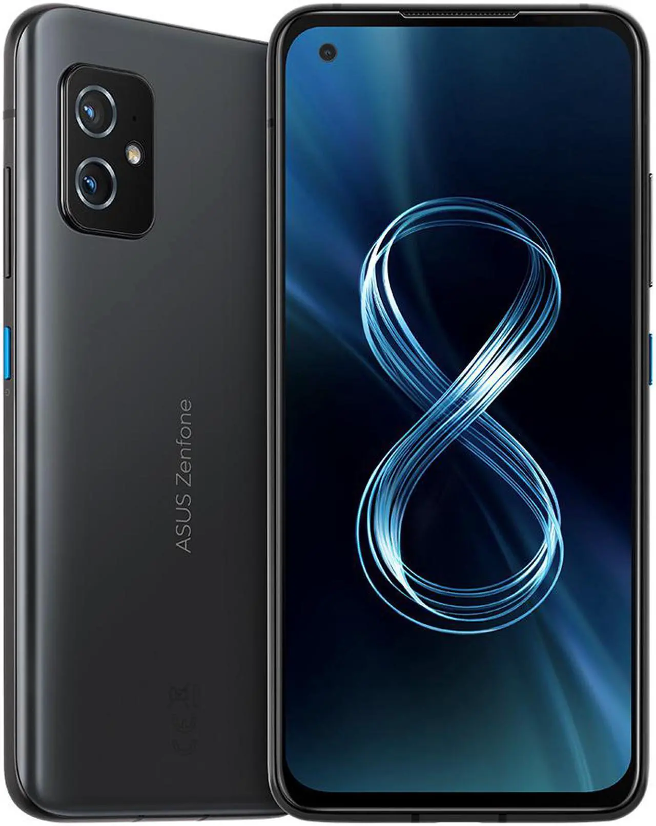 Main image of ASUS ZenFone 8 (ZS590KS) 8/128 (GSM ONLY NO CDMA) unlocked | 8 GB/128 GB | Obsidian Black