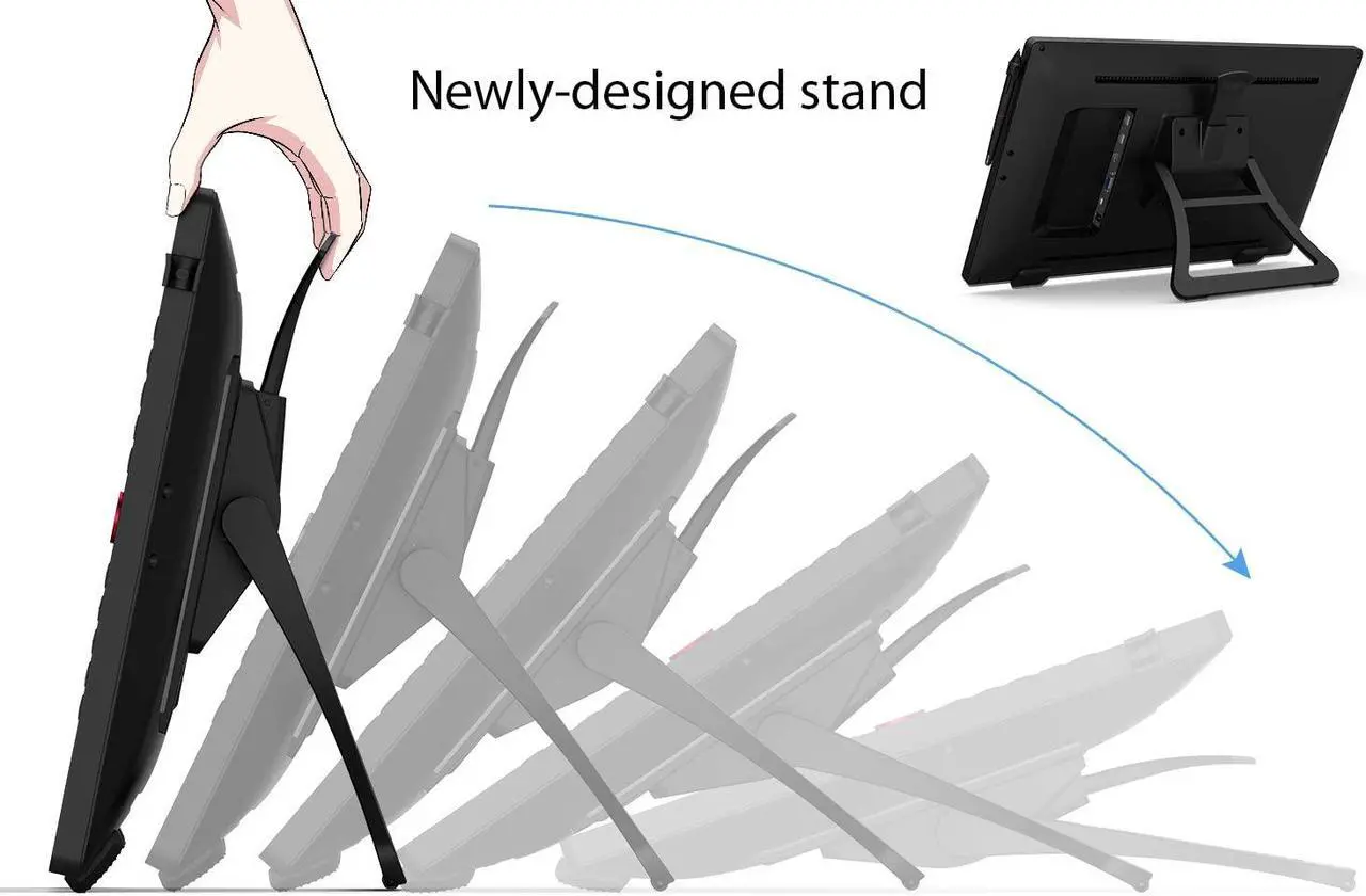Alt view image 7 of 7 - XP-PEN Artist22R Pro Drawing Monitor 21.5 Inch Pen Display Graphic Tablet with Two Red Dial Wheels,20 Express Keys,2 Battery-Free Stylus with 60° Tilt Sensor,88% NTSC (Adobe RGB 90%,sRGB 120%)