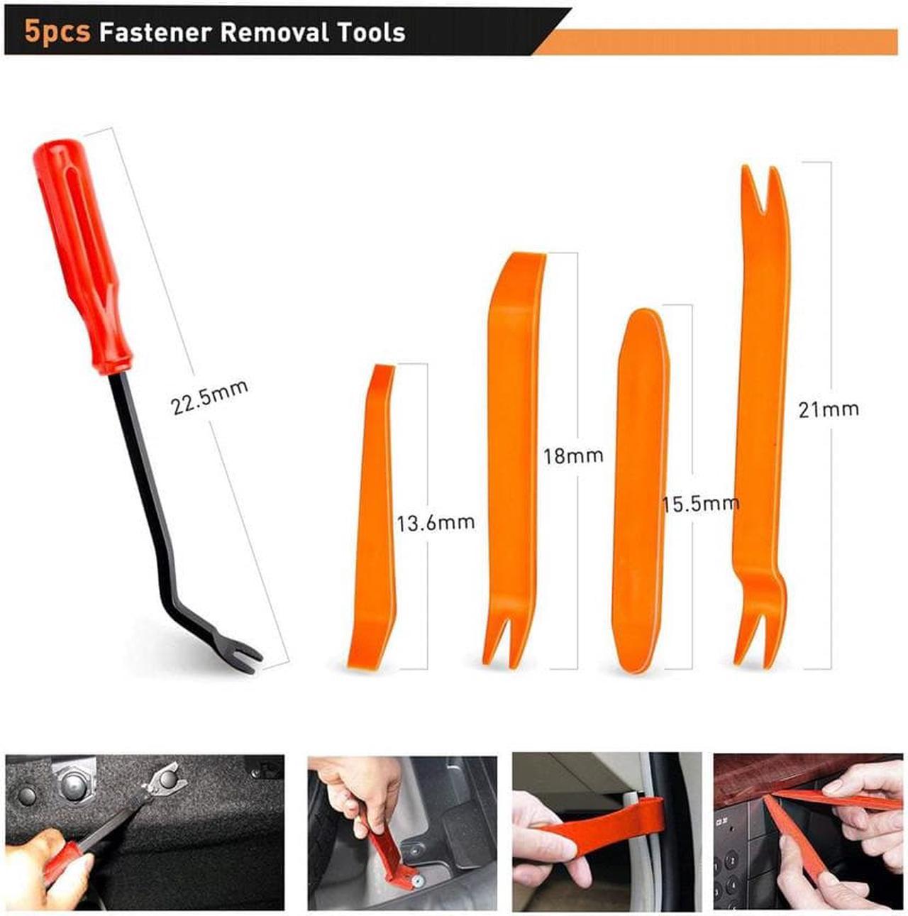 FYUU 30 Pcs Car Upholstery Clip Plier Fastener Remover Repair Tool Set