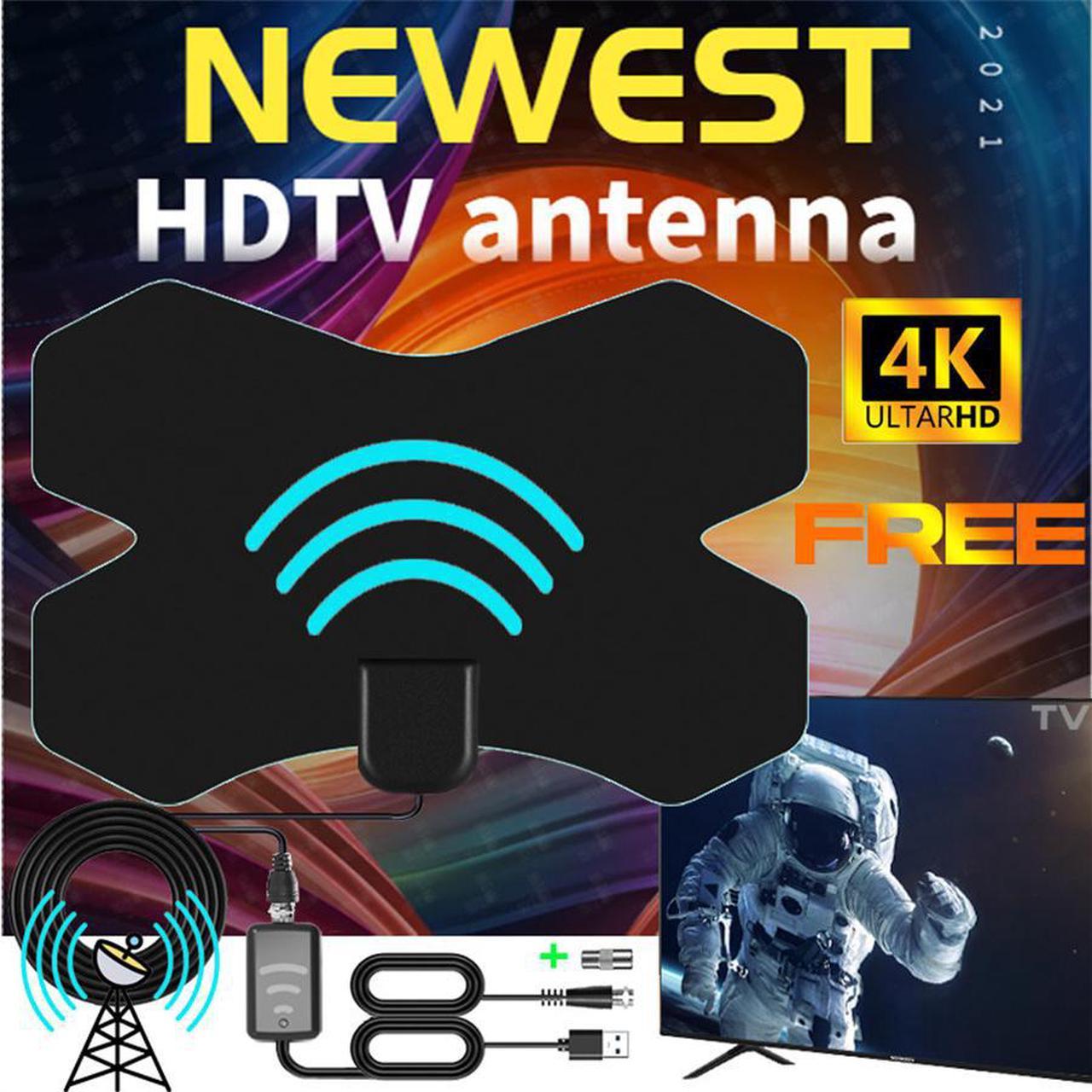 HDTV Antenna Indoor TV Antenna Range up to 150 Miles with Amplifier Signal Booster