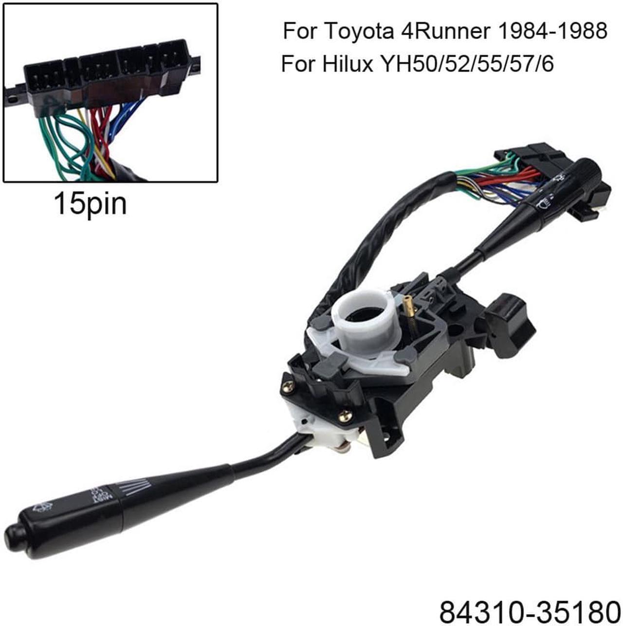 FYUU 15 Pin Steering Wheel Switch For Toyota 4Runner 1984-1988 Hilux YH50 84310-35180