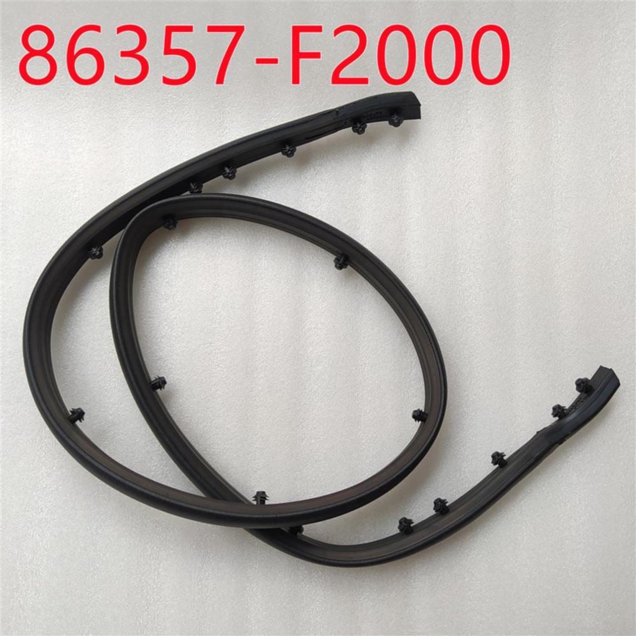 FYUU Front Bumper Upper Strip Rubber Trim Seal For Elantra Sedan 2017-2018 86357F2000