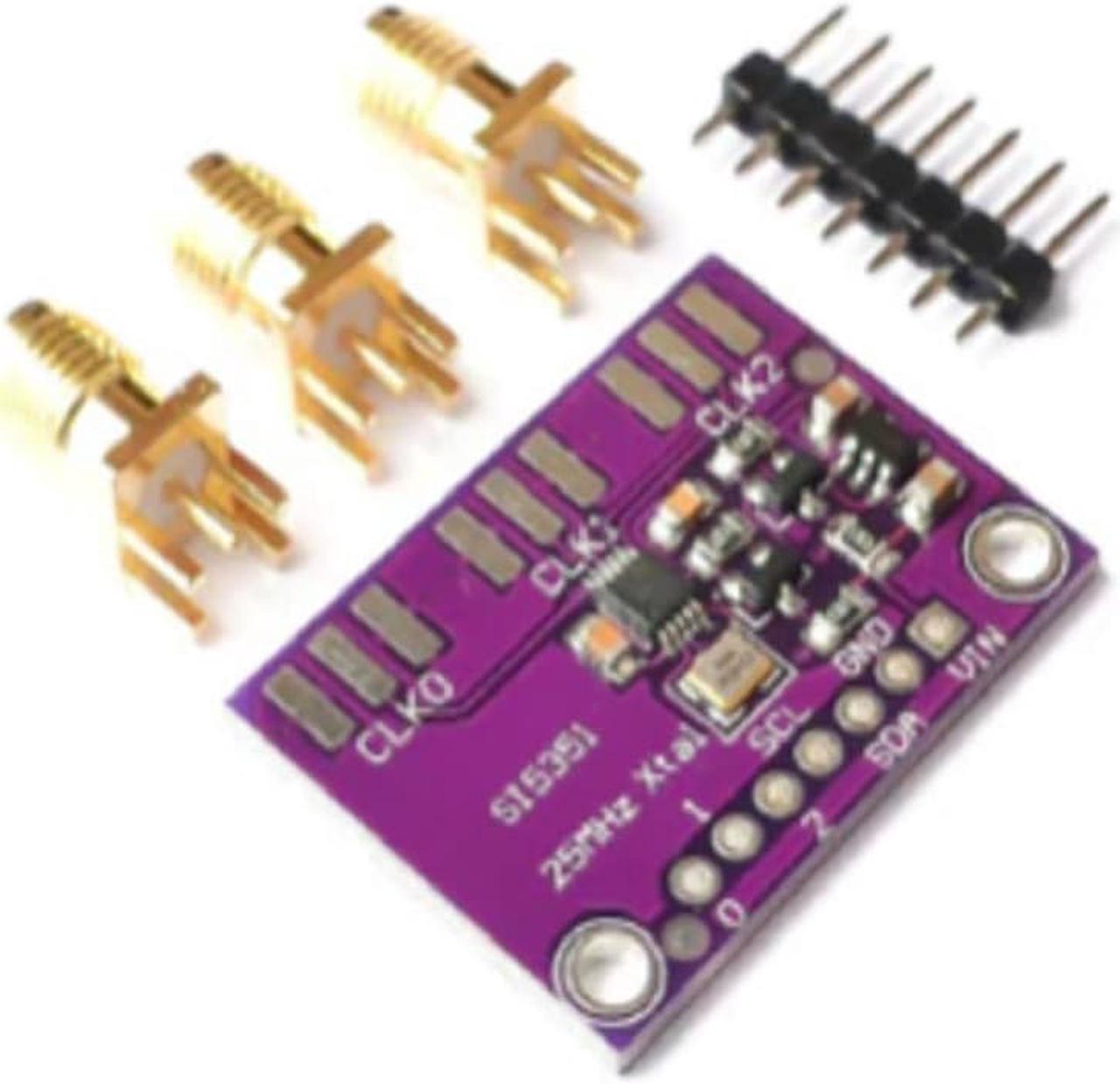 FYUU Si5351A Clock Generator Breakout Board 8KHz to 160MHz 3v-5v