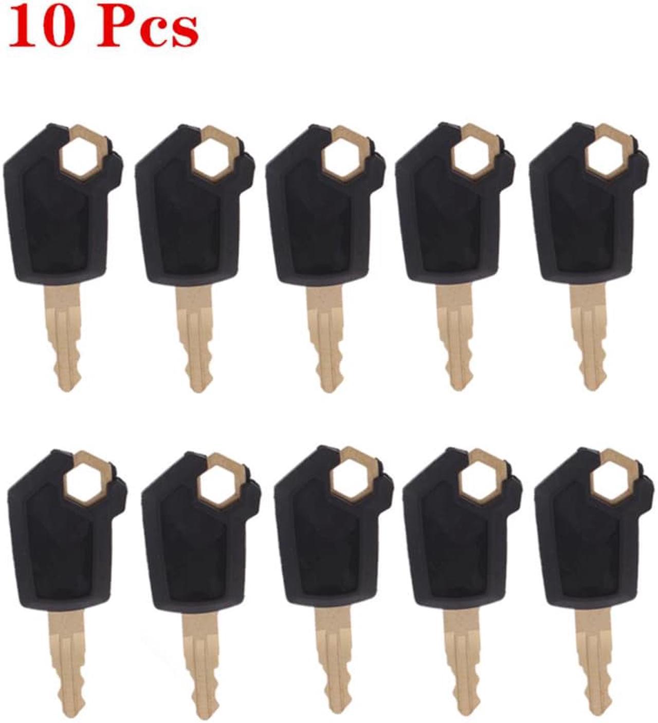 FYUU 10Pcs Heavy Equipment Keys For Caterpillar CAT 5P8500 Excavator Ignition Key