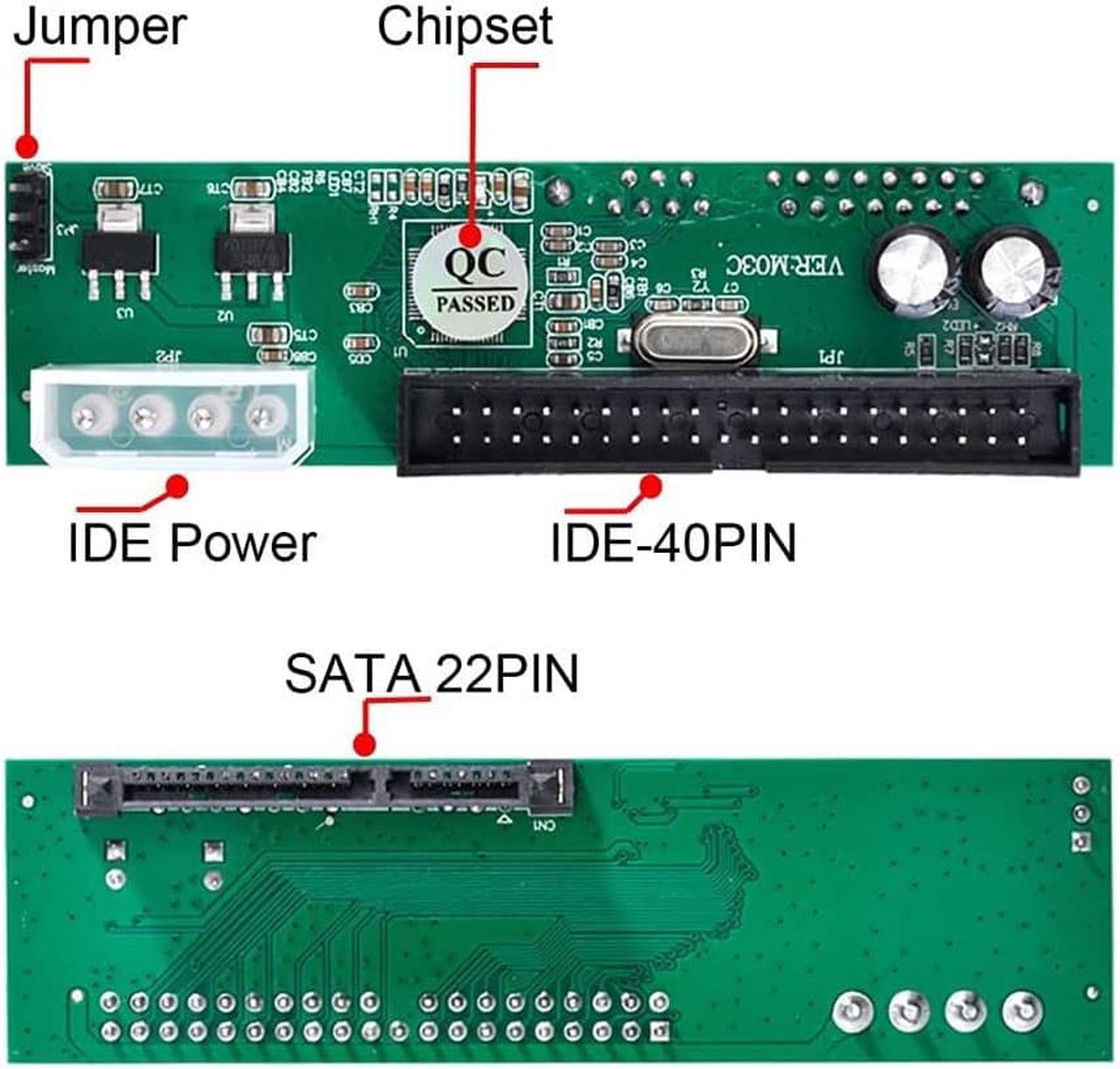 SATA to PATA/IDE Adapter Converter For 3.5" 2.5" HDD NEW