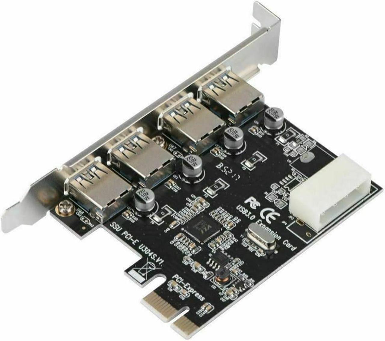 PCI-E to USB 3.0 4-Port PCI Express Expansion Card Adapter