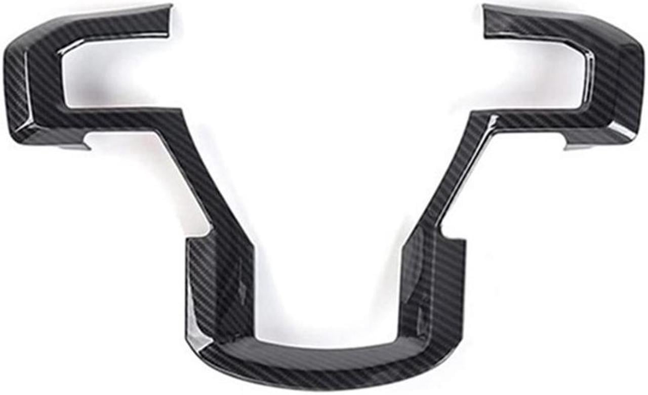 Carbon Fiber Steering Wheel Cover Trim Bezels For Ford F150 F250 F350 2015-2020