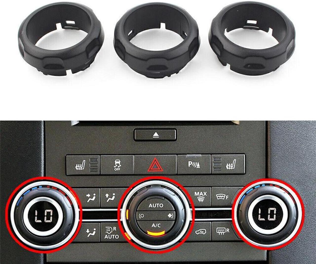 3pcs AC Switch Knob Trim LR029591 For Land Rover Discovery 4 Range Rover Sport