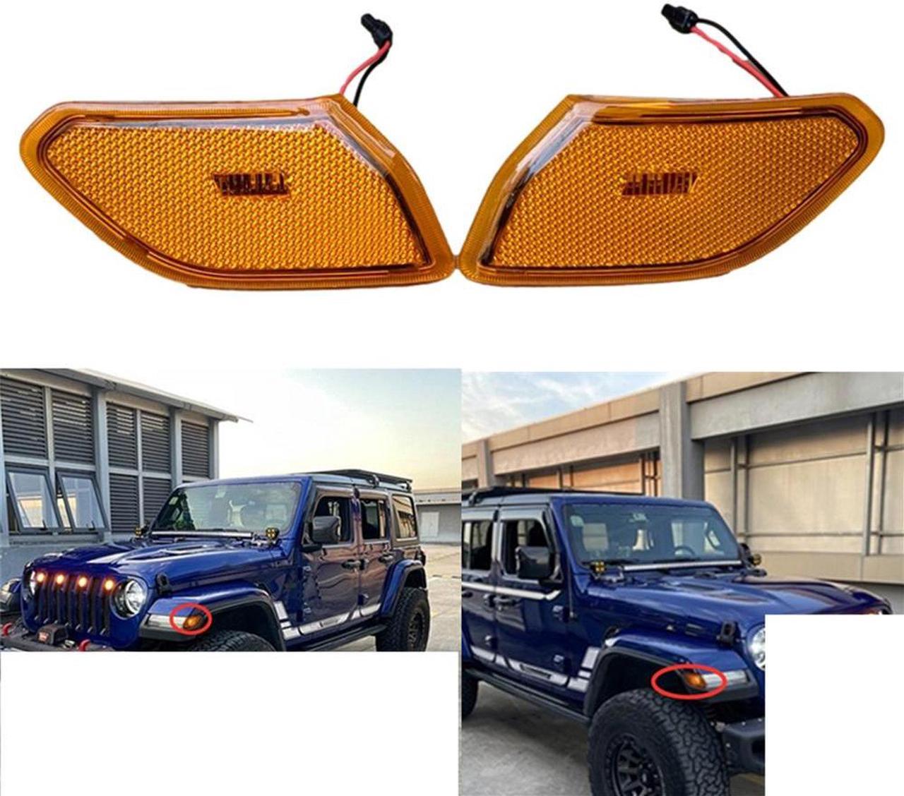 Side Marker LED Front Right & Left For Jeep Wrangler 2018-2020