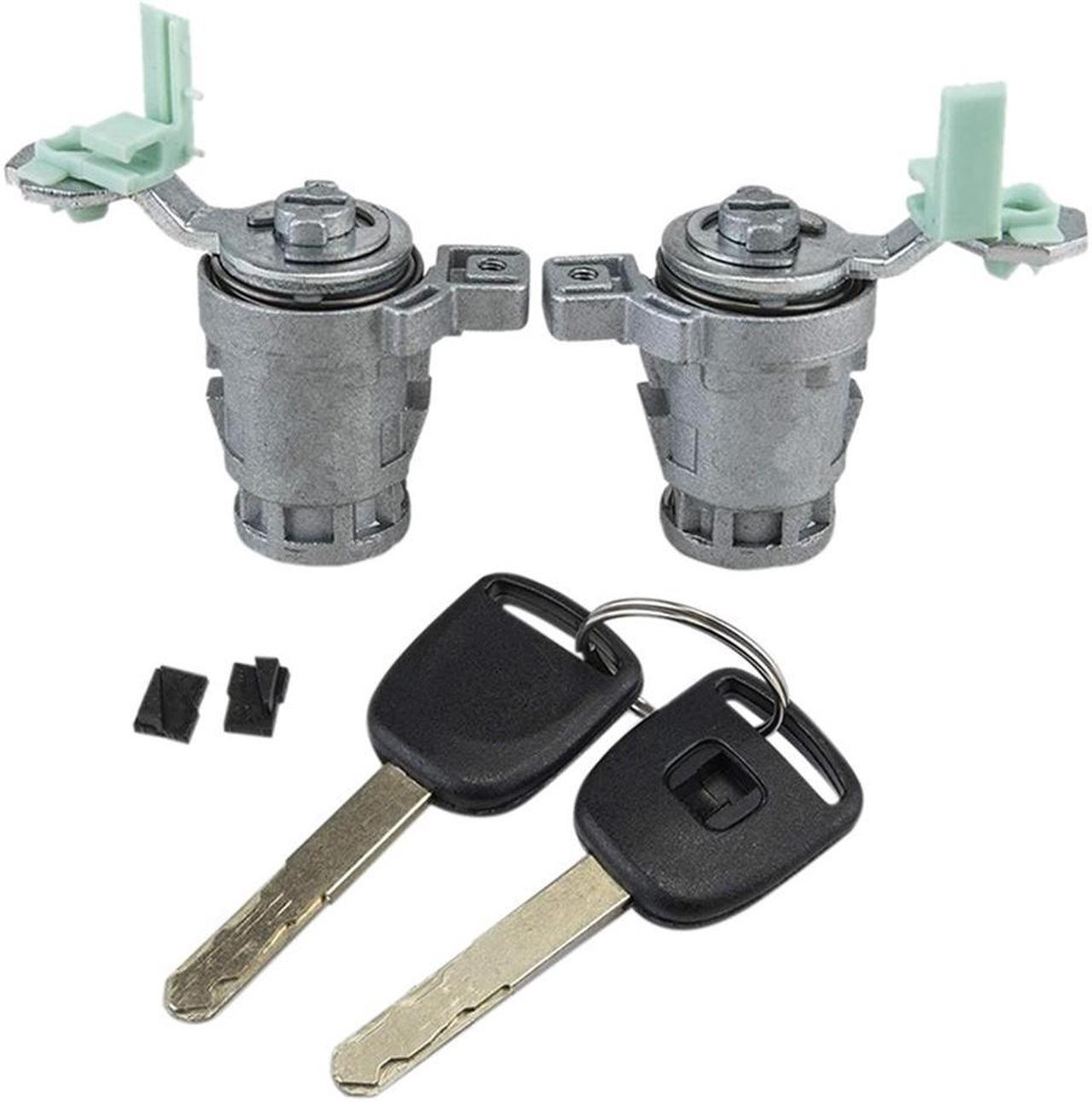 FYUU Left & Right Door Lock Cylinder with Keys For Honda Element Civic Odyssey