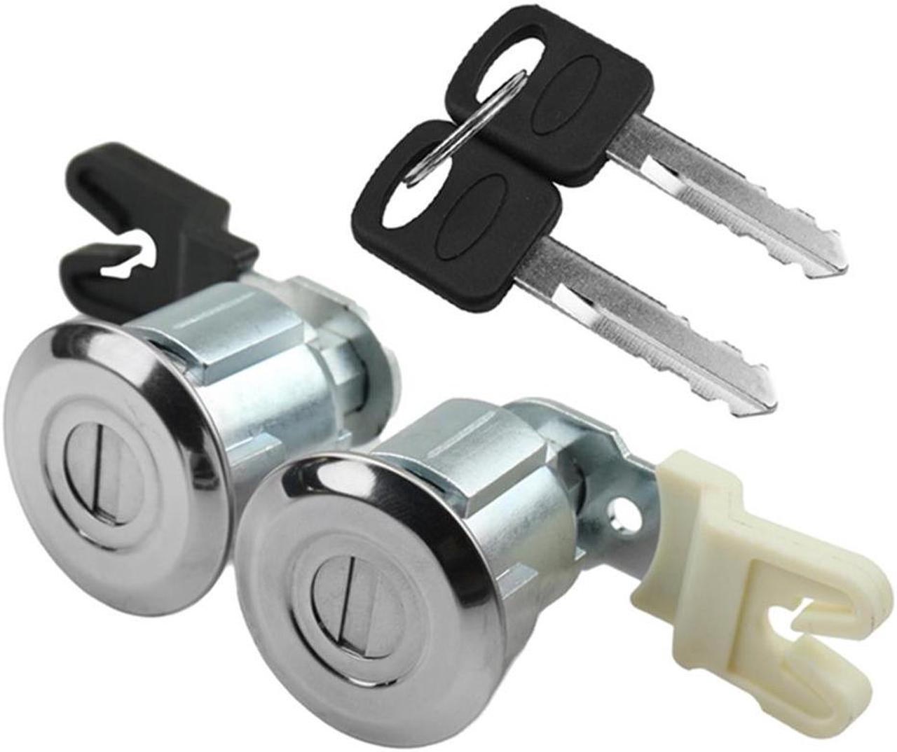 FYUU Door Lock Cylinder Set With 2 Keys For Ford Econoline Van Super Duty Truck Mazda