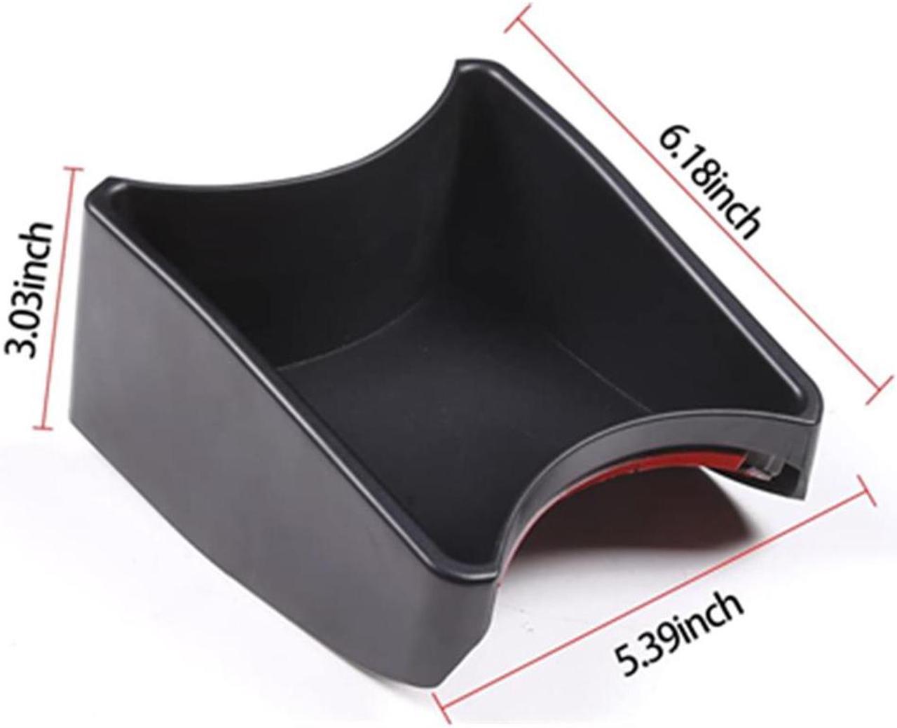 Fyuu Car Interior Handbrake Front Storage Box ABS For Fiat 500 2011-2015