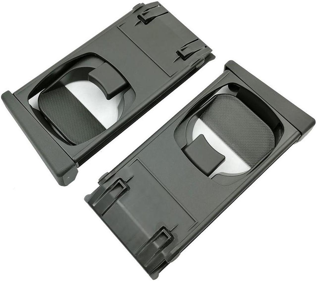 1 Pair Black L&R Front Cup Holder Trim For Toyota Hilux Vigo Fotuner 2005-2014