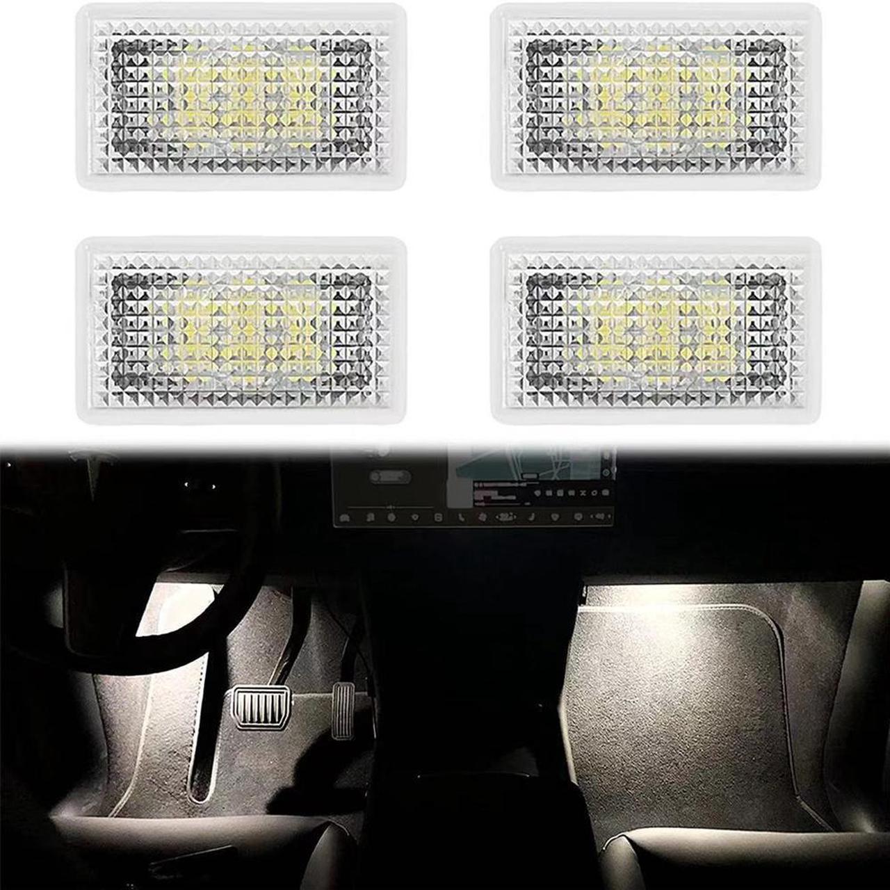 4pcs LED Interior Illumination Light Kit for Tesla Model 3 X S