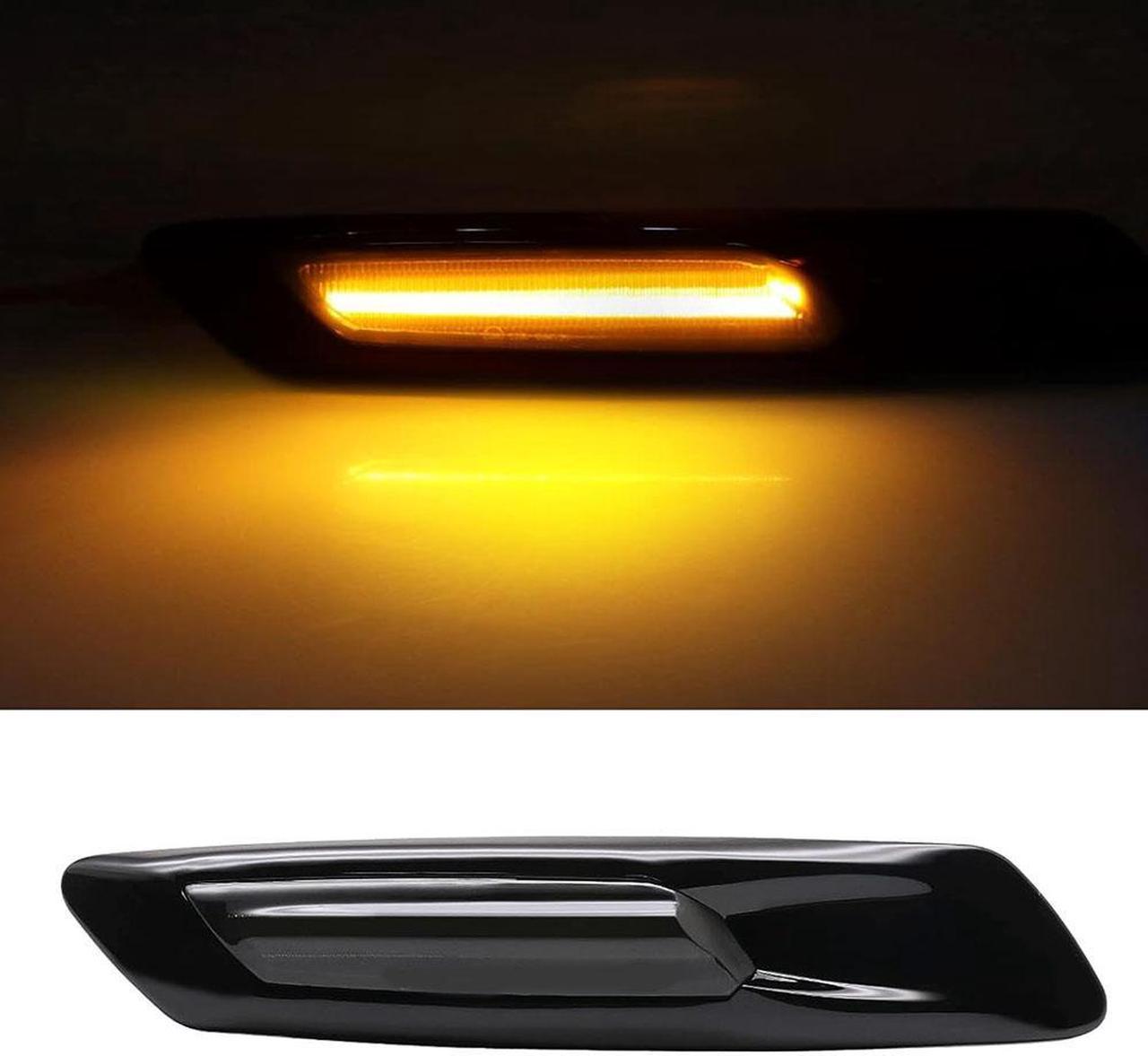 Paiying Side Marker Light Turn Signal Smoked 63137154167 For BMW550i 535i 528i Sedan