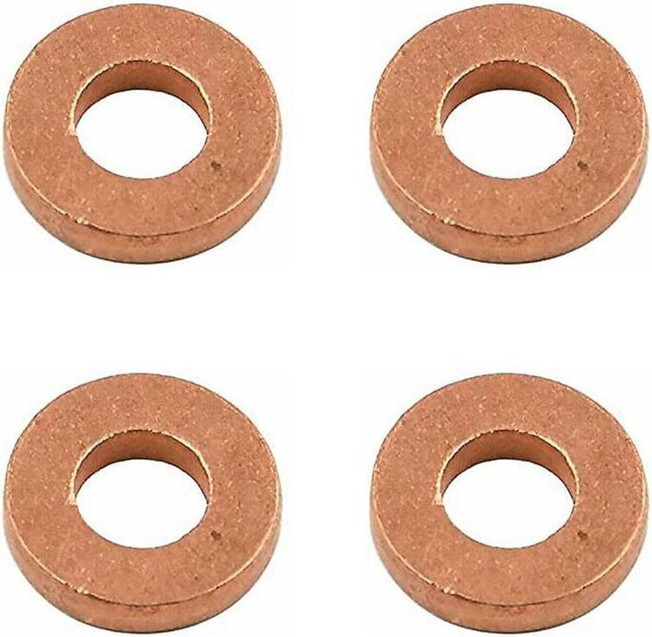 Alt view image 4 of 5 - Paiying 4Pcs Fuel Injector Seal Washers 7703062072, 8200014894 For Renault Nissan Dacia