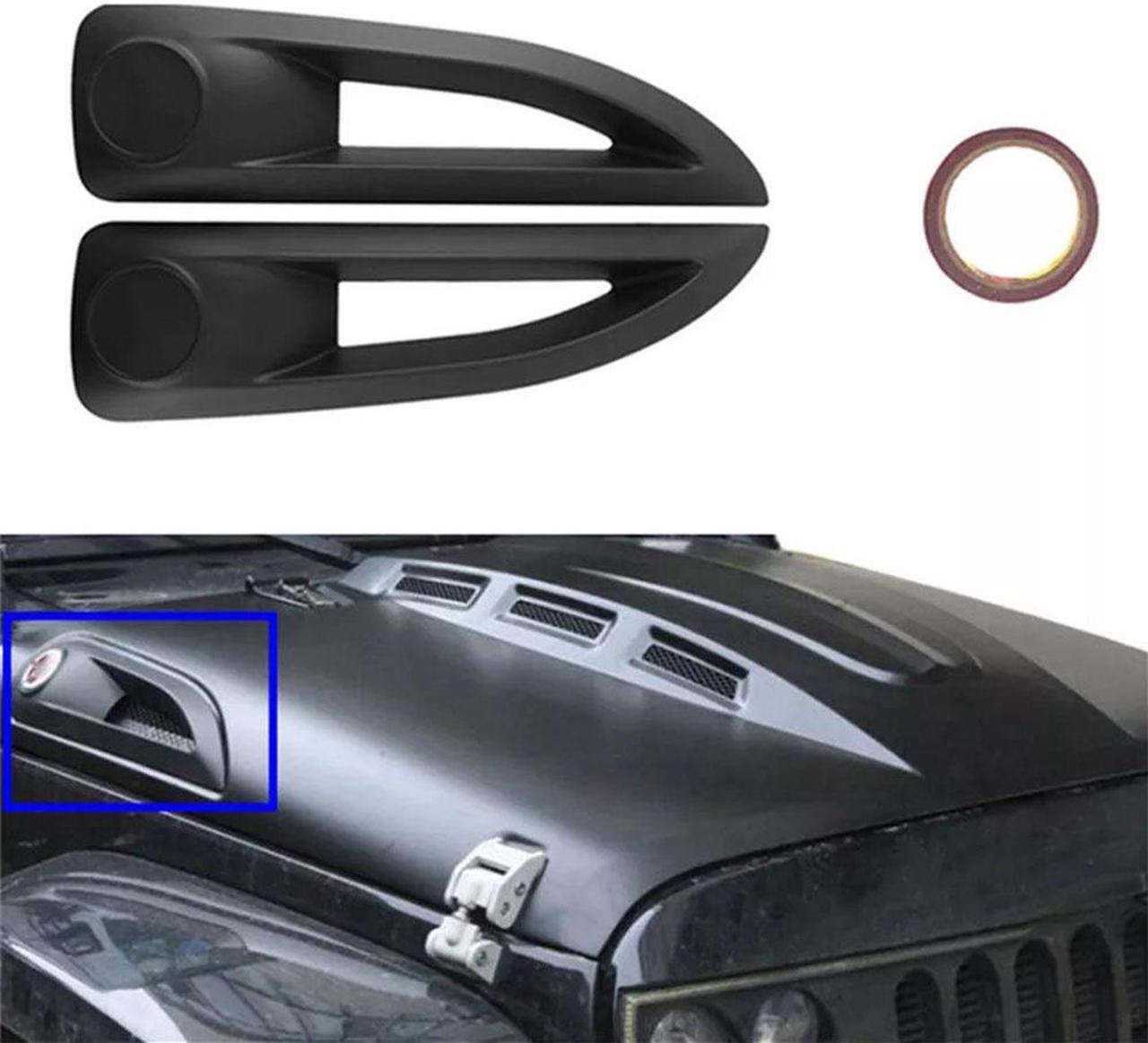 Main image of Furulu Hood Side Vent Cover Trim Hood For Jeep Wrangler Rubicon 07-17