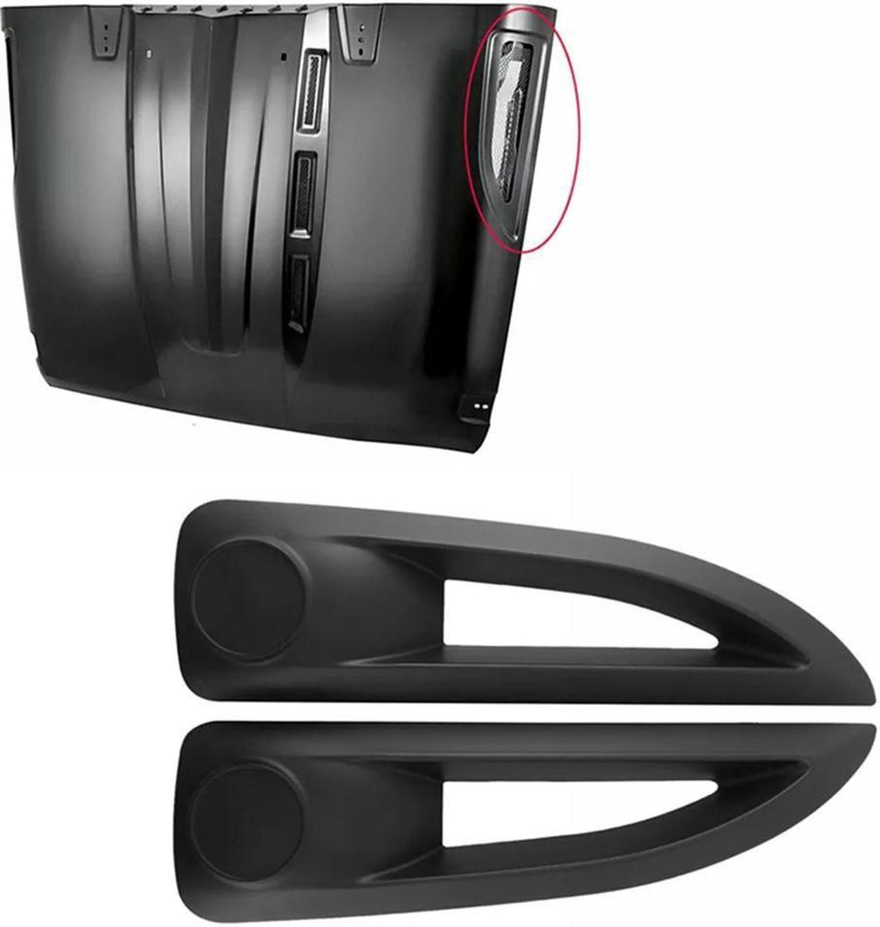 Alt view image 2 of 6 - Furulu Hood Side Vent Cover Trim Hood For Jeep Wrangler Rubicon 07-17