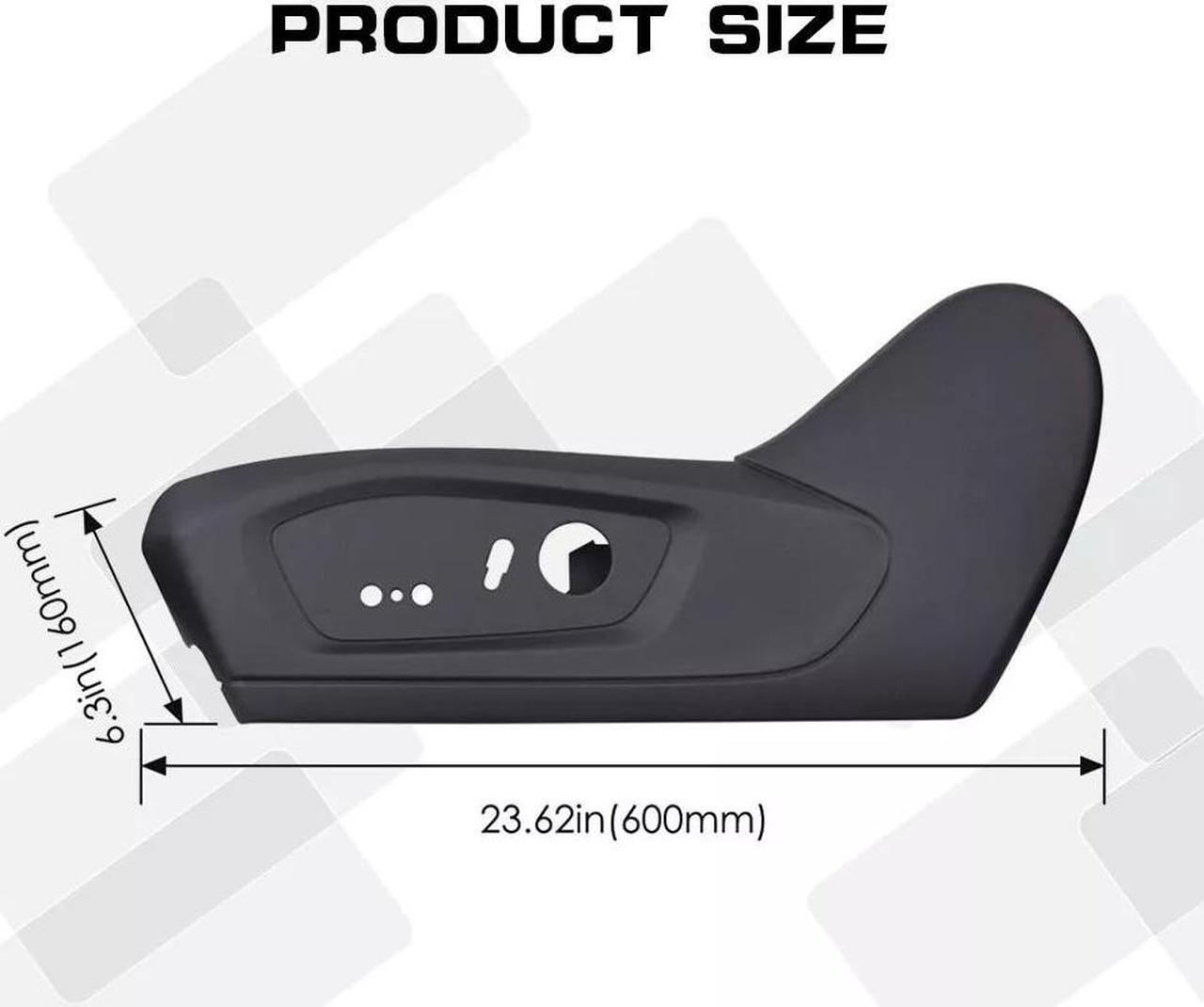 Alt view image 3 of 5 - FYUU For 2020-2023 Ford Explorer LH Driver Side Seat Trim Panel MB5Z 7862187-EC Black