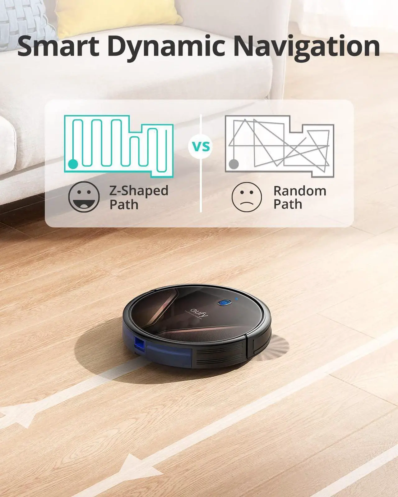 Alt view image 4 of 6 - eufy by Anker, RoboVac G20 Hybrid, Robot Vacuum, Smart Dynamic Navigation, 2500 Pa Strong Suction, 2-in-1 Vacuum and Mop, Ultra-Slim, App, Voice Control, Compatible with Alexa, Ideal for Daily Messes
