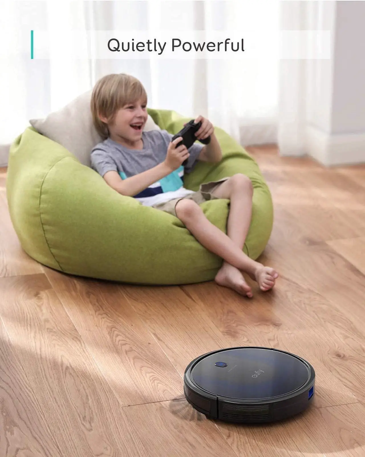 Alt view image 7 of 7 - Eufy BoostIQ RoboVac 15C MAX, Wi-Fi Connected, Super-Thin, 2000Pa Suction, Quiet, Self-Charging Robotic Vacuum Cleaner, Cleans Hard Floors to Medium-Pile Carpets, Black (Renewed)