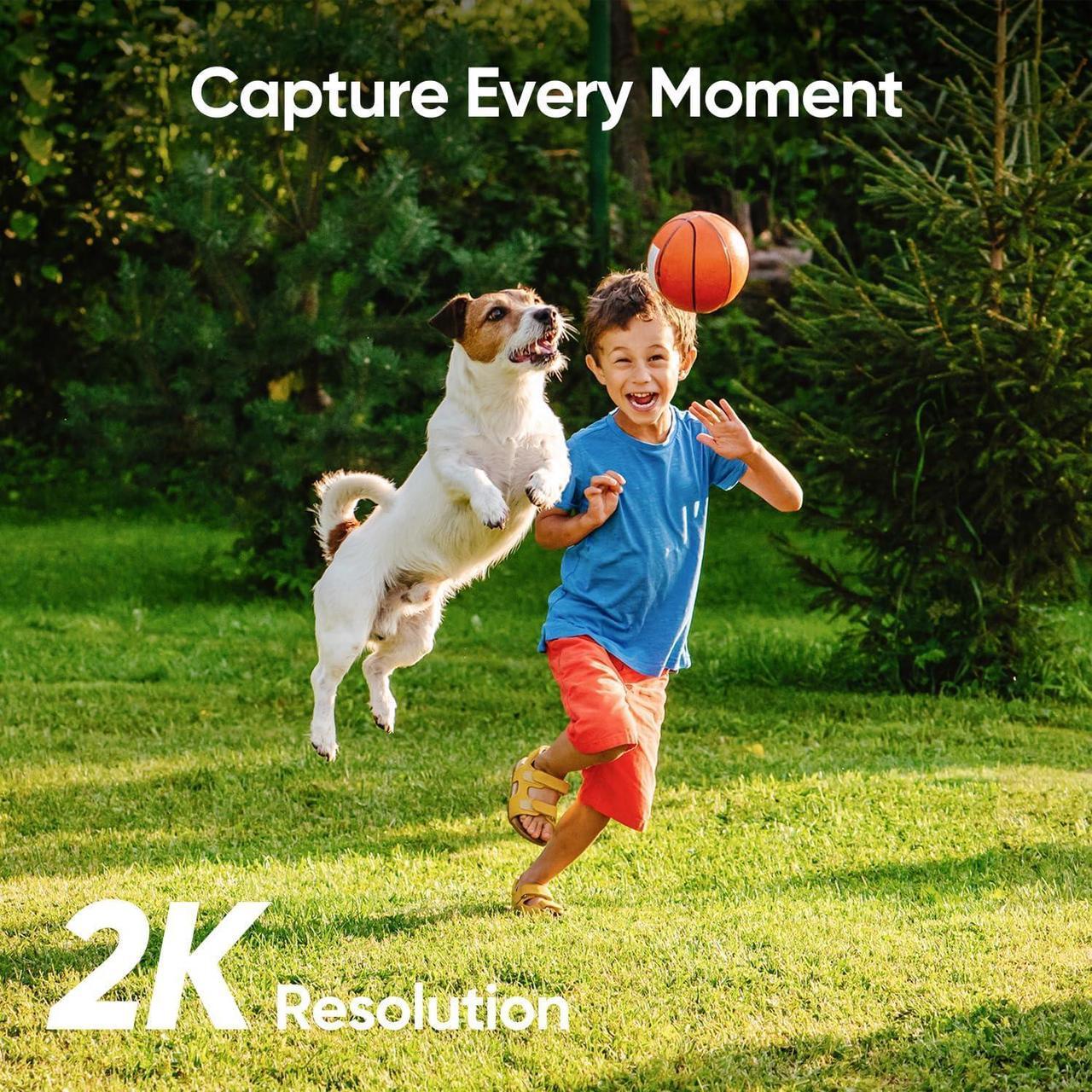 Alt view image 2 of 7 - eufy Security SoloCam C210, Wireless Outdoor Camera, 2K Resolution, No Monthly Fee, Wireless, 2.4 GHz Wi-Fi, HomeBase 3 Compatible